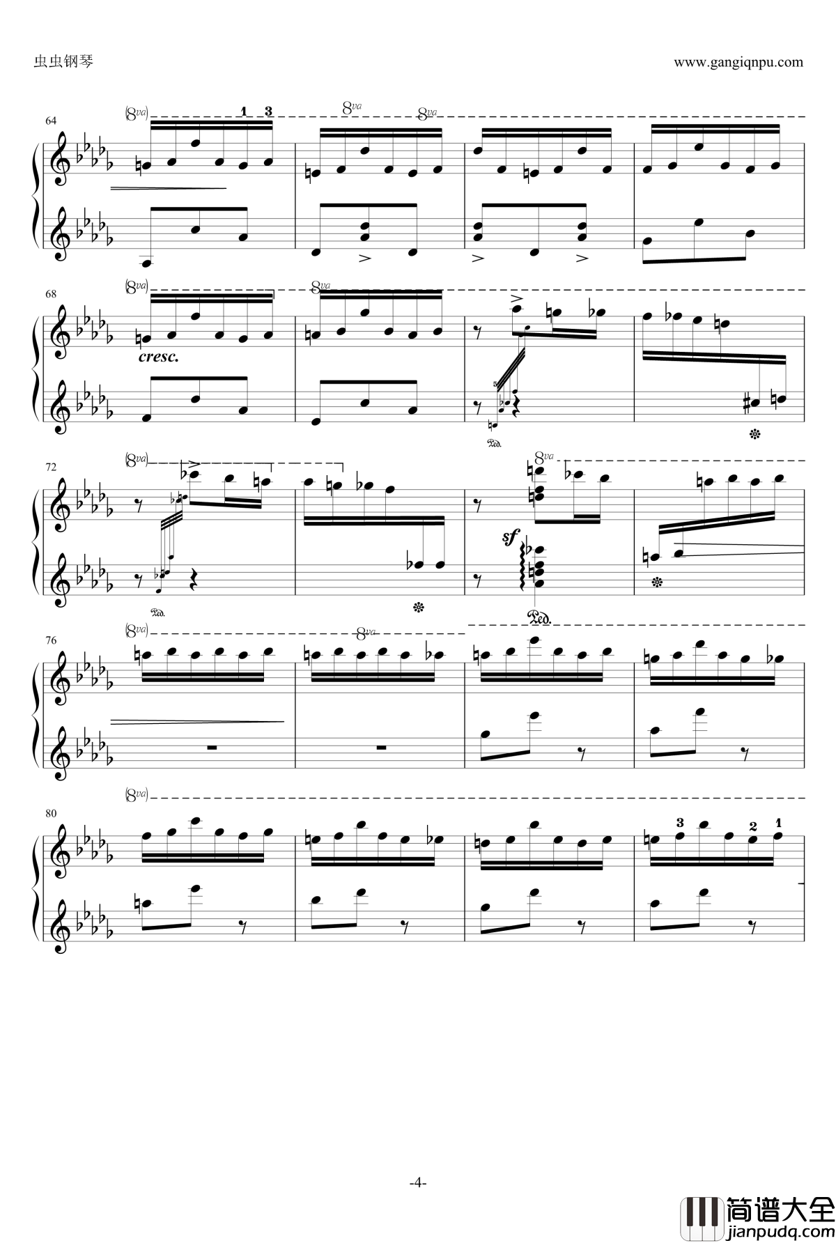 花纹钢琴谱_西贝柳斯