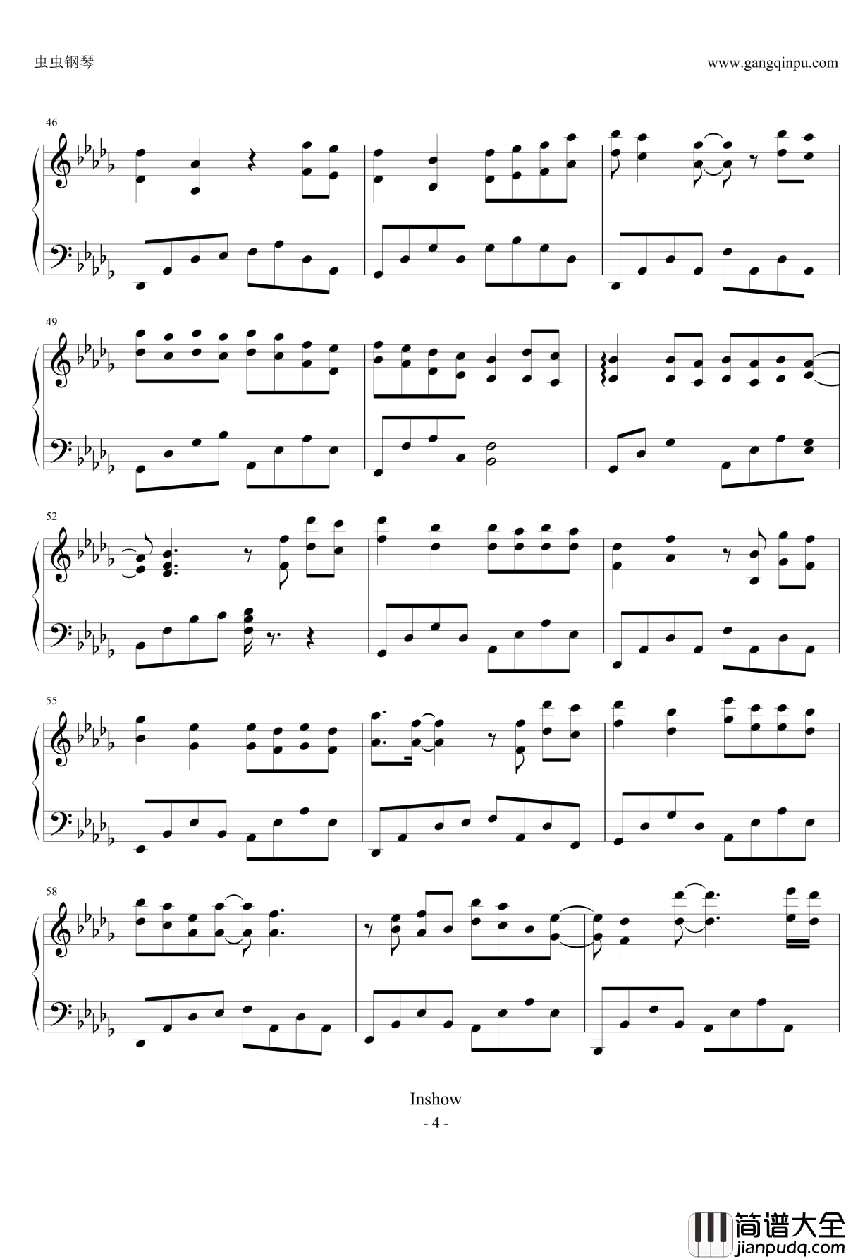 千古钢琴谱__花千骨_电视原声带__阿兰