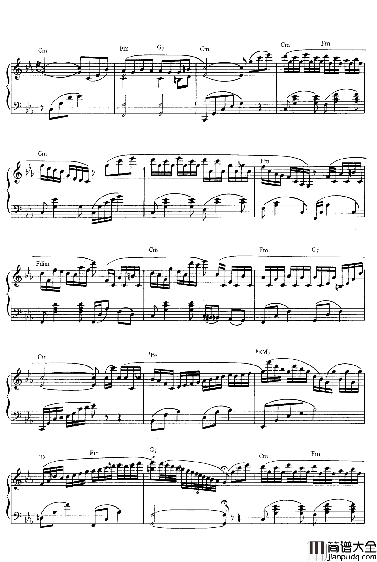 Speak_Softly_Love钢琴谱_Andy_Williams