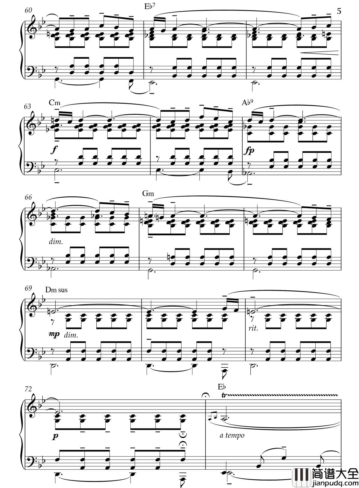 Barcarolle钢琴谱_半璧