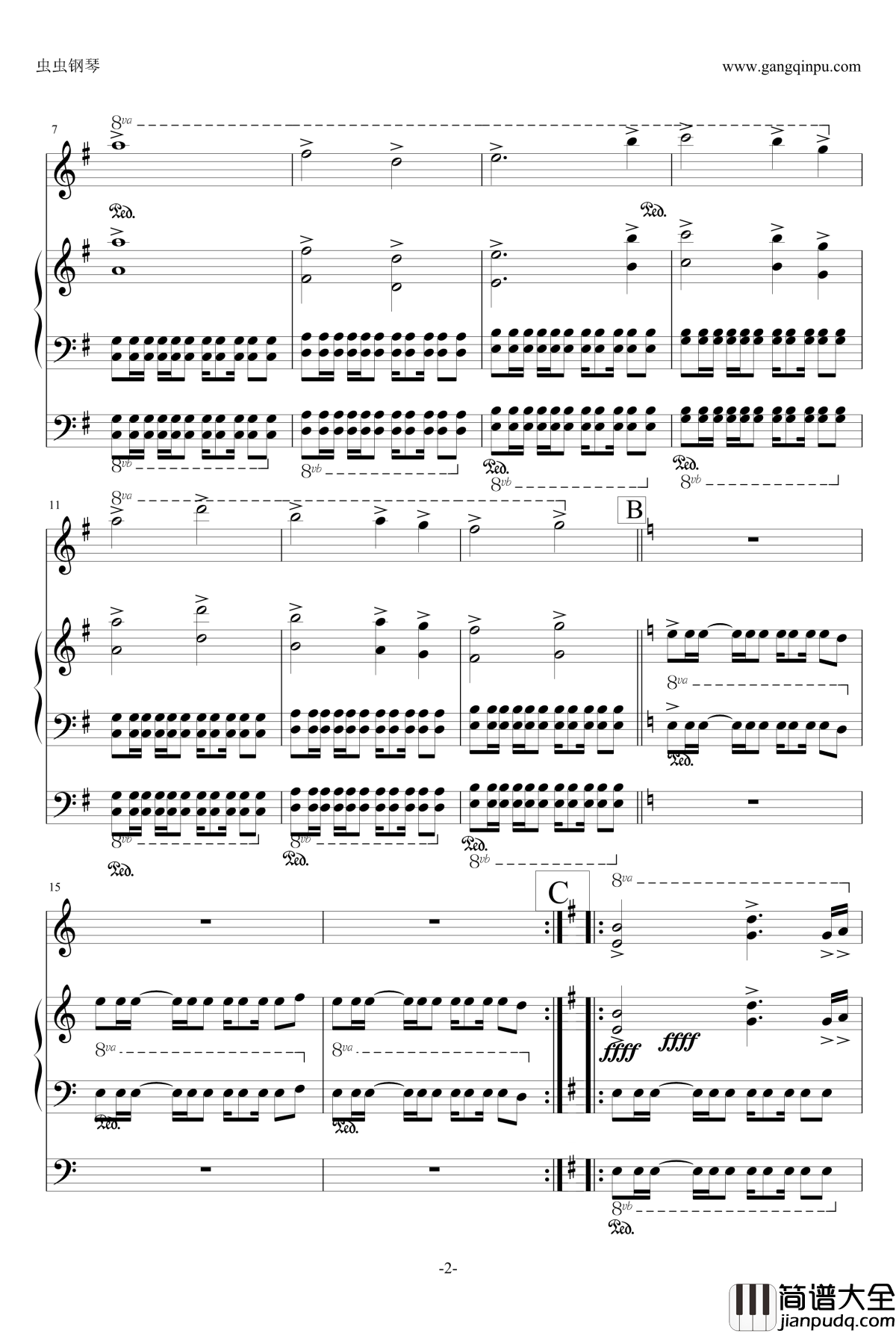 逆转裁判追求曲钢琴谱_老涂制作·已修改_逆转裁判