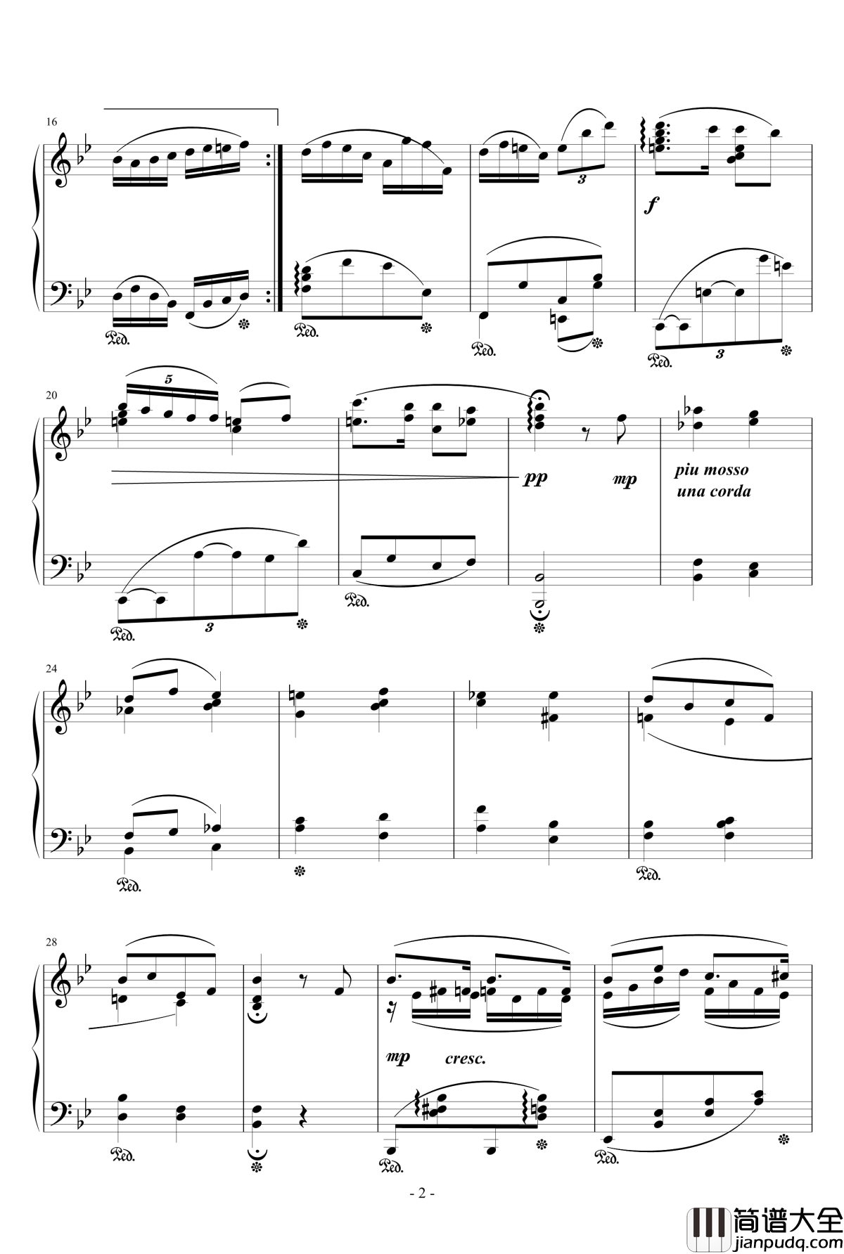 间奏曲钢琴谱_天籁传声