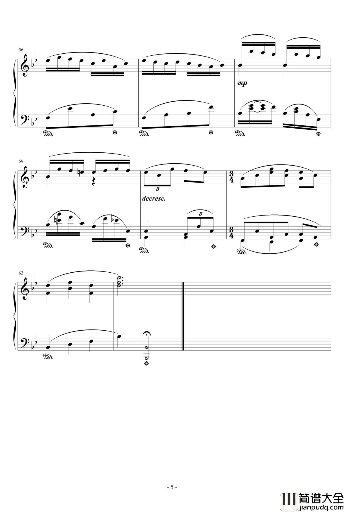 间奏曲钢琴谱_天籁传声