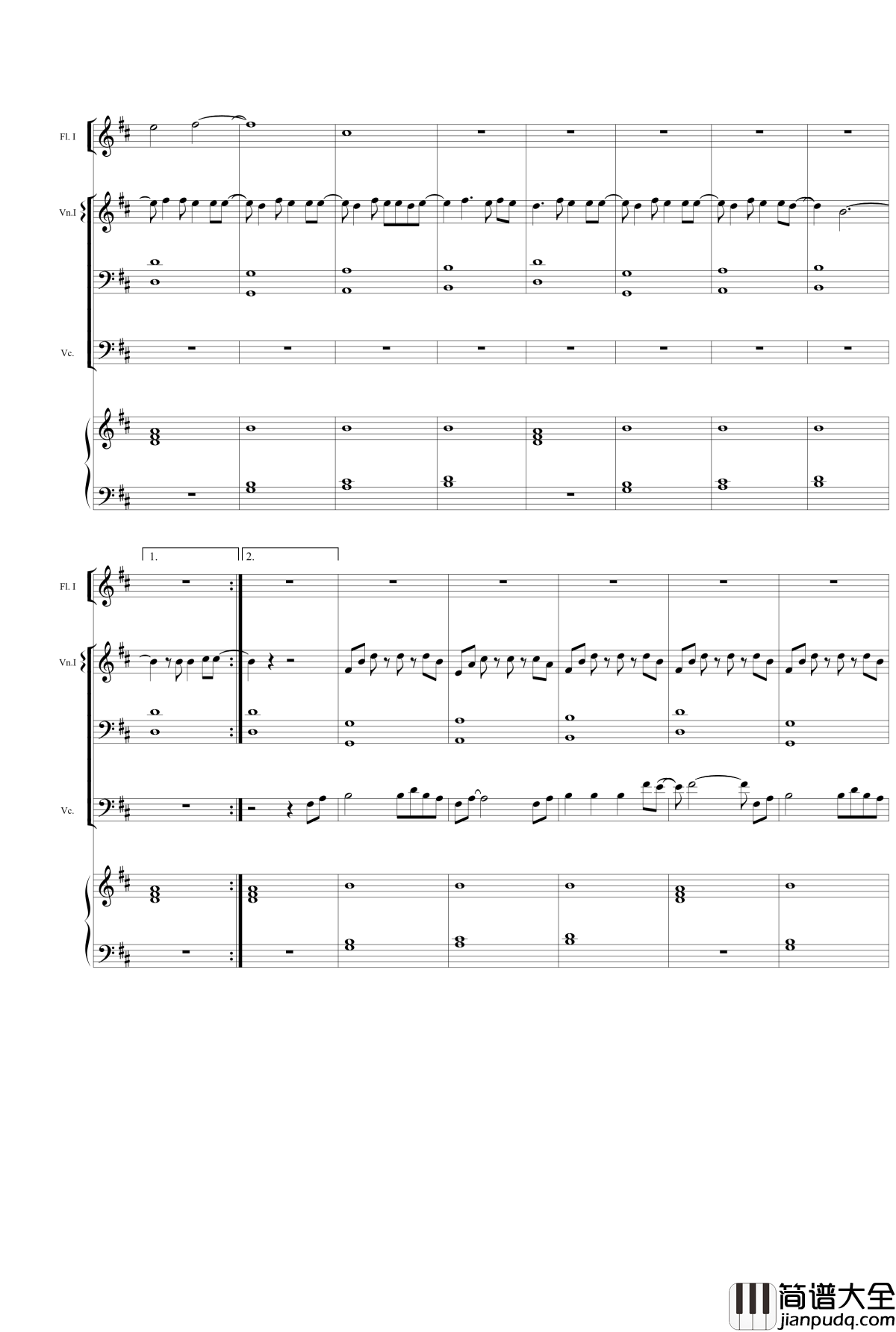 Young_and_Beautiful钢琴谱_总谱_lana_del_rey