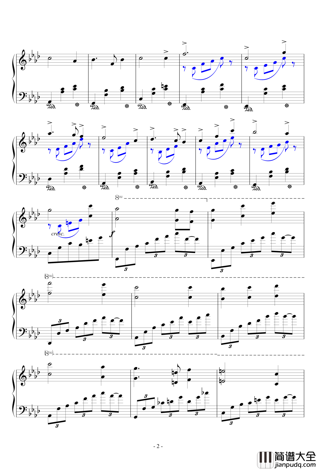 霞光钢琴谱_融合版_曲锦楠