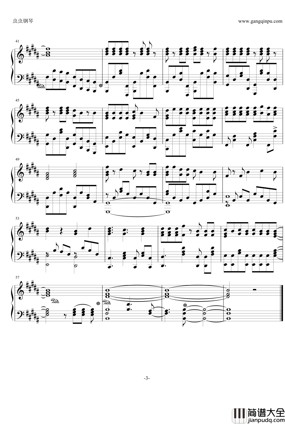 火影忍者疾风传OP17_风_钢琴谱__山猿_火影忍者