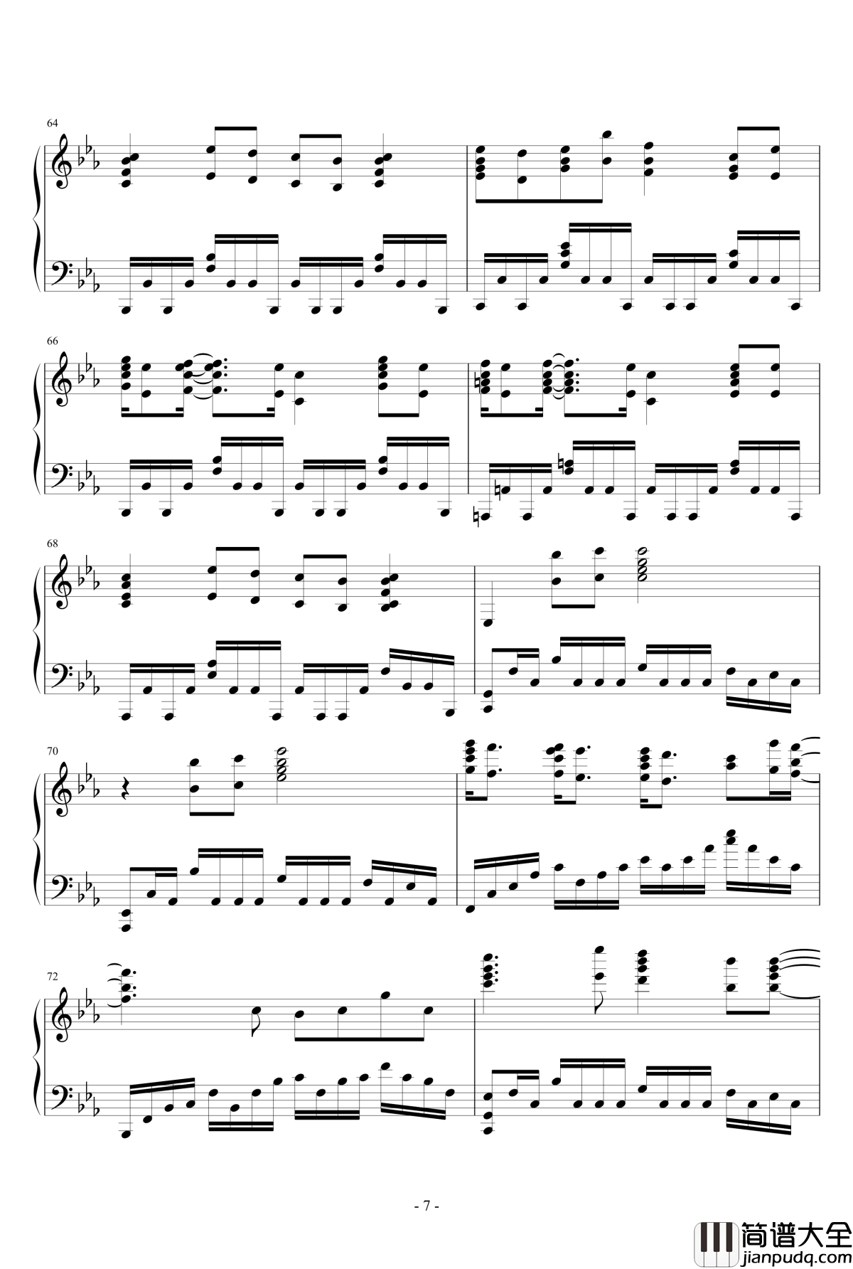 Blumenkranz钢琴谱_泽野弘之