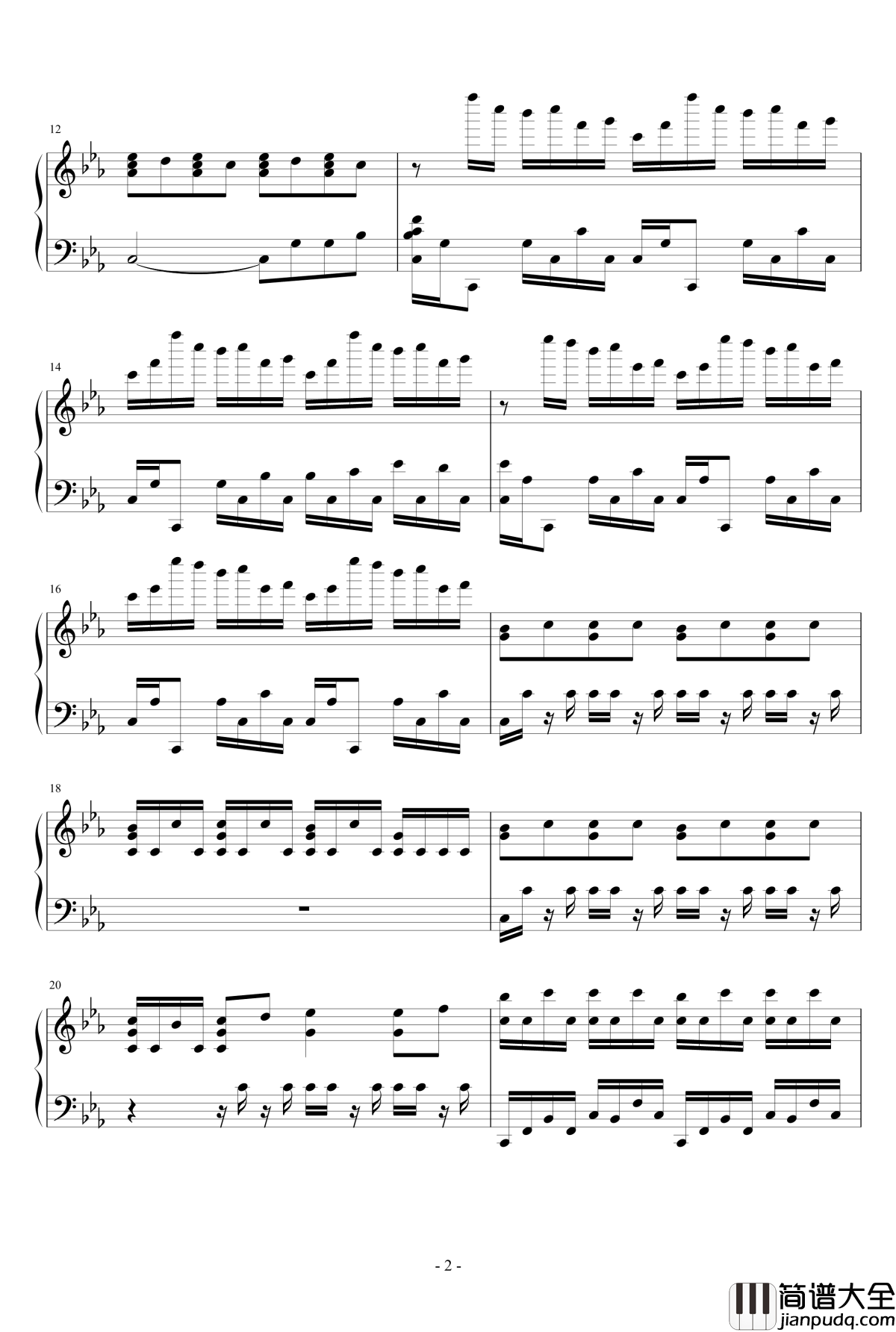 Blumenkranz钢琴谱_泽野弘之