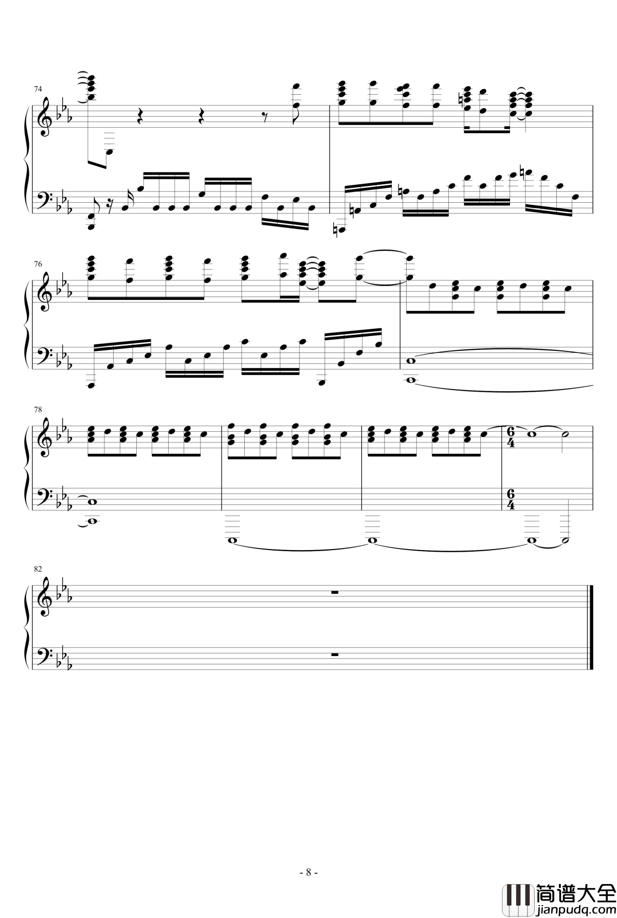 Blumenkranz钢琴谱_泽野弘之