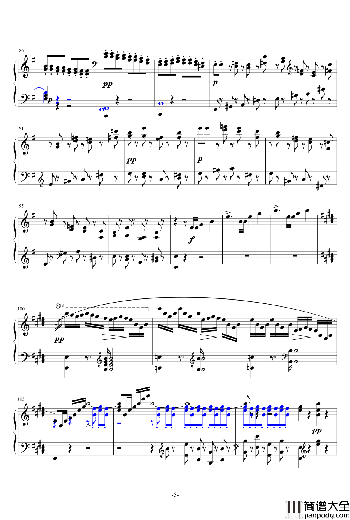 谐虐曲钢琴谱_门德尔松