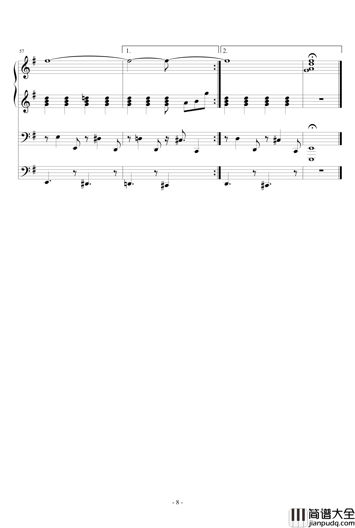 哀歌钢琴谱_平井坚