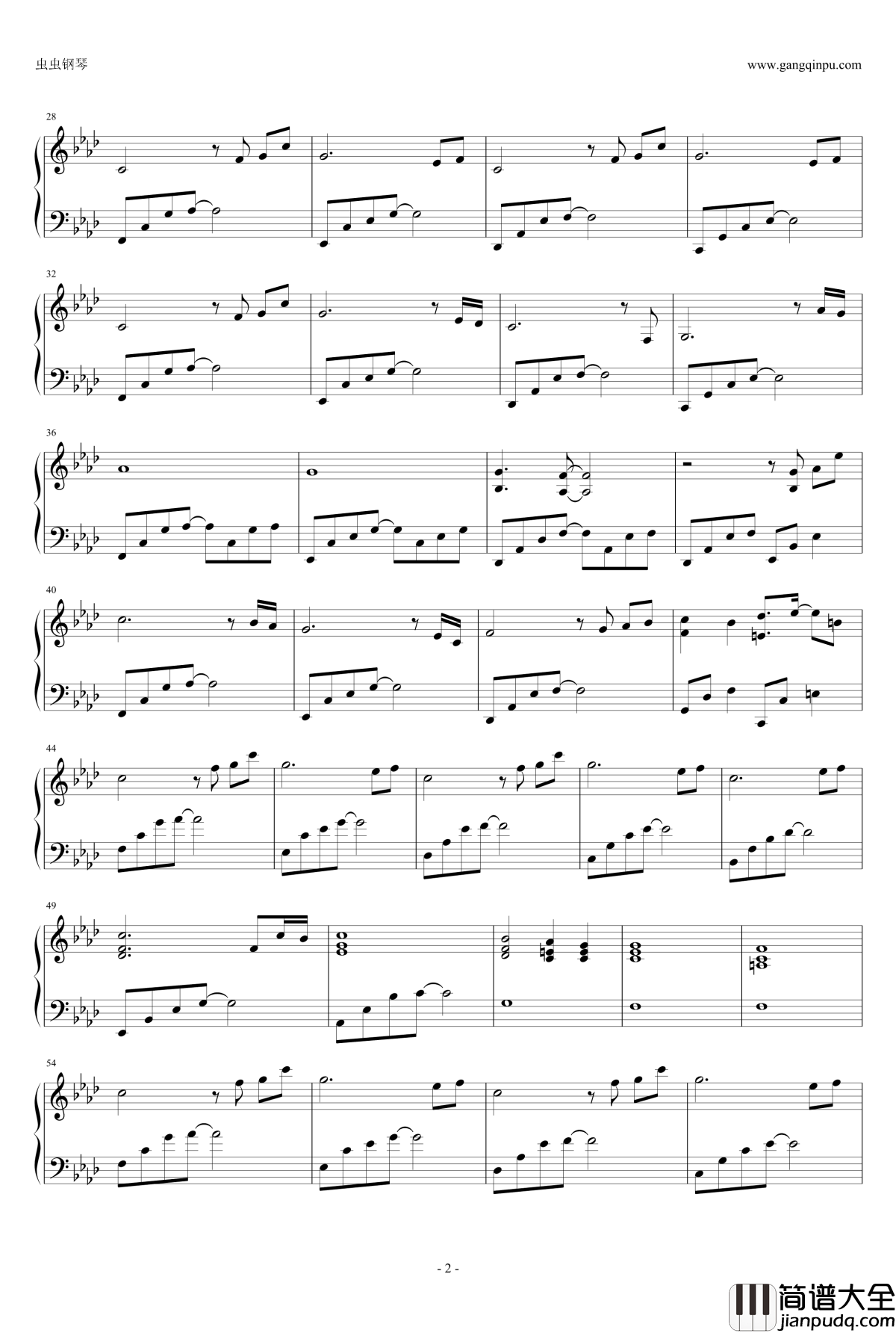 Snow_Rain钢琴谱_July