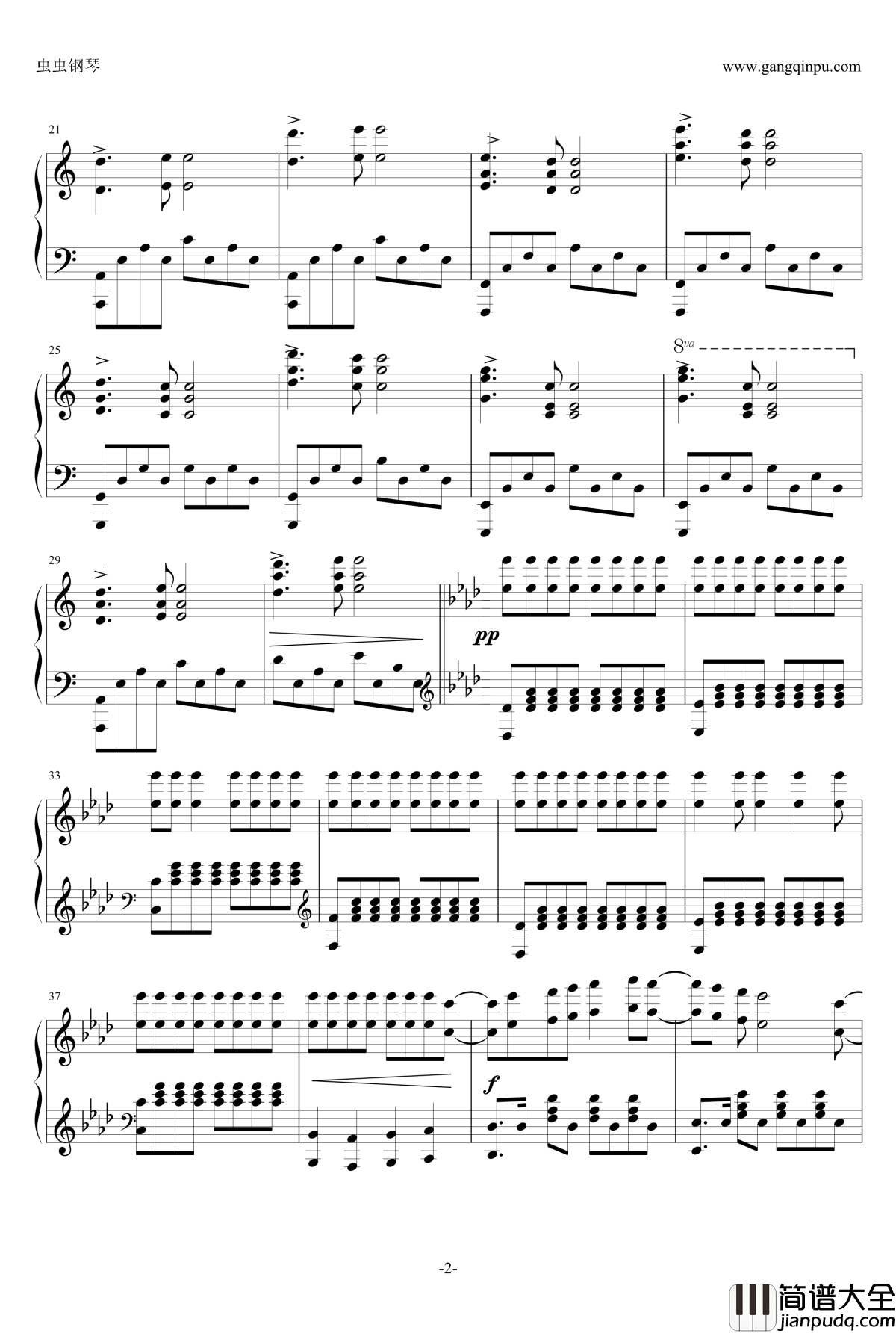 Bravely_you钢琴谱_Charlotte_OP_夏洛特