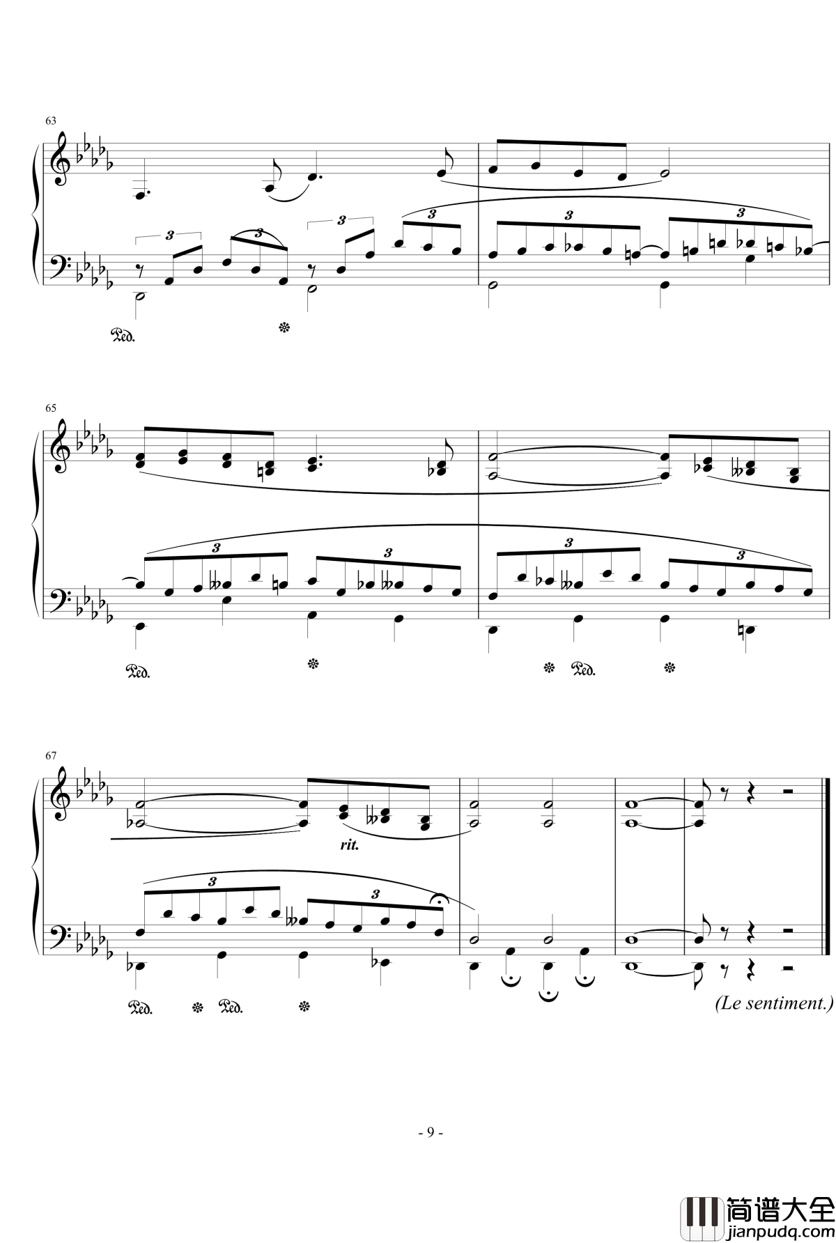 回忆钢琴谱_流行追梦人