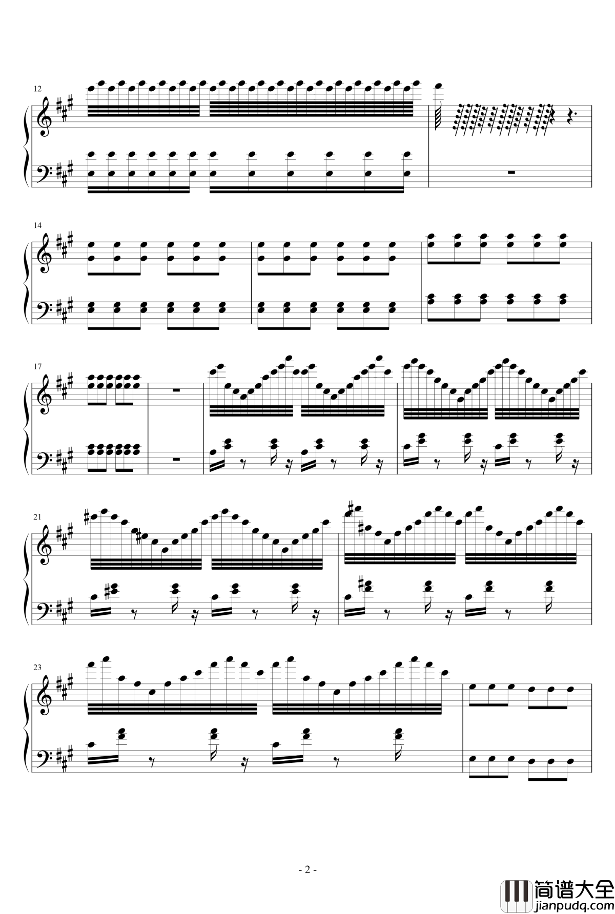 雨钢琴谱_ydd040506