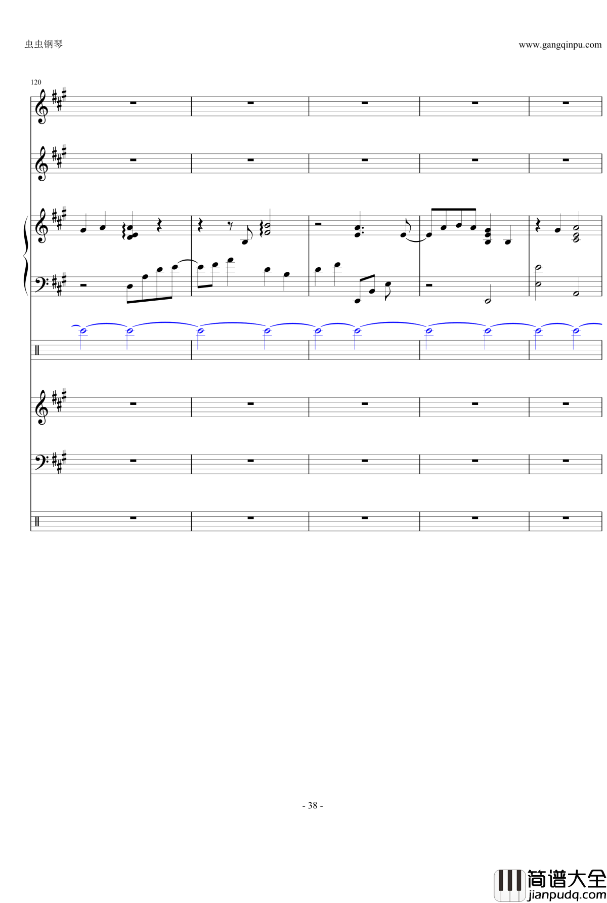 fatestay_night_UBW钢琴谱_总谱【ENE】