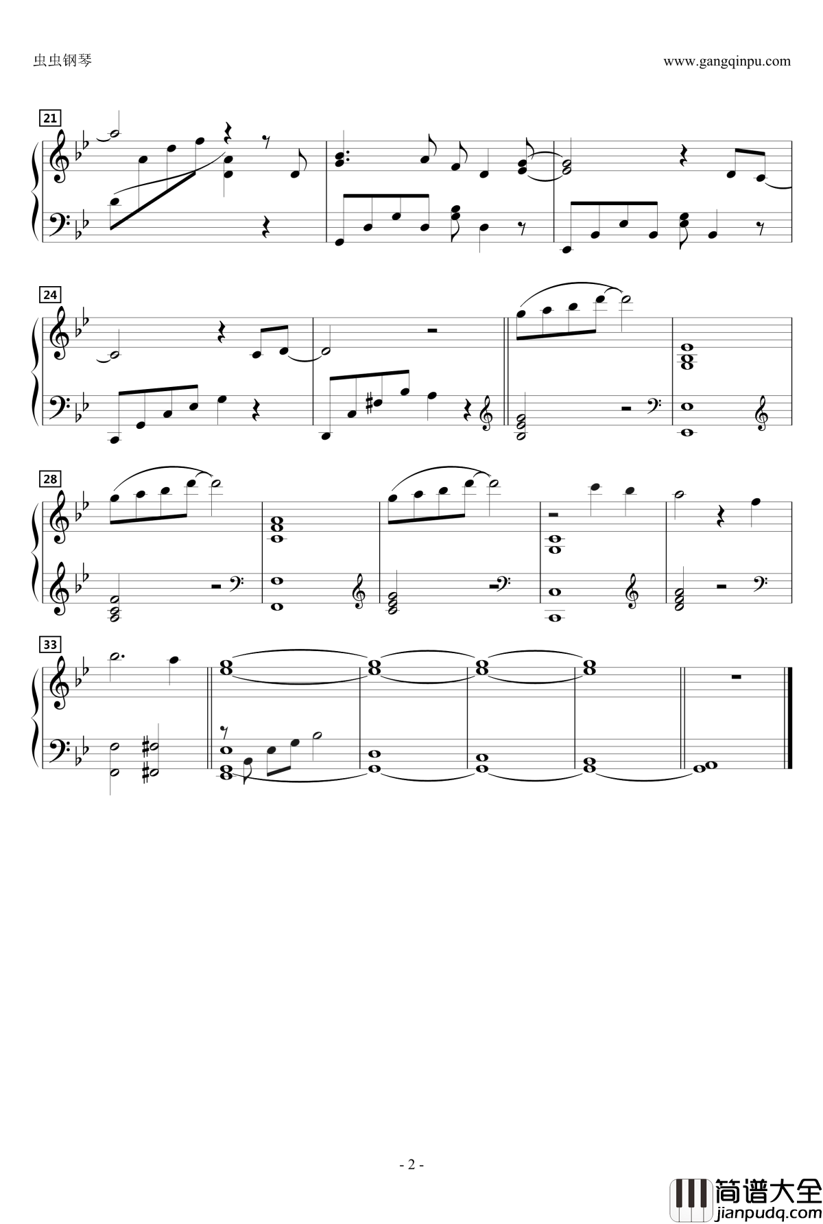 Hesitation钢琴谱_动漫