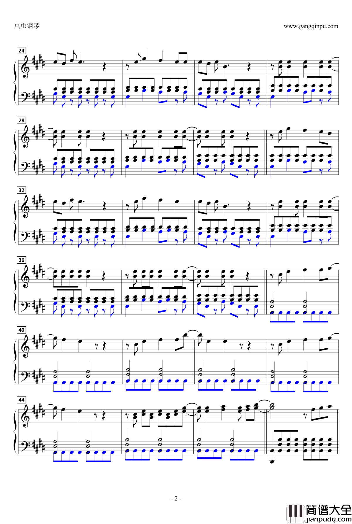 Cagayake!GIRLS钢琴谱_动漫