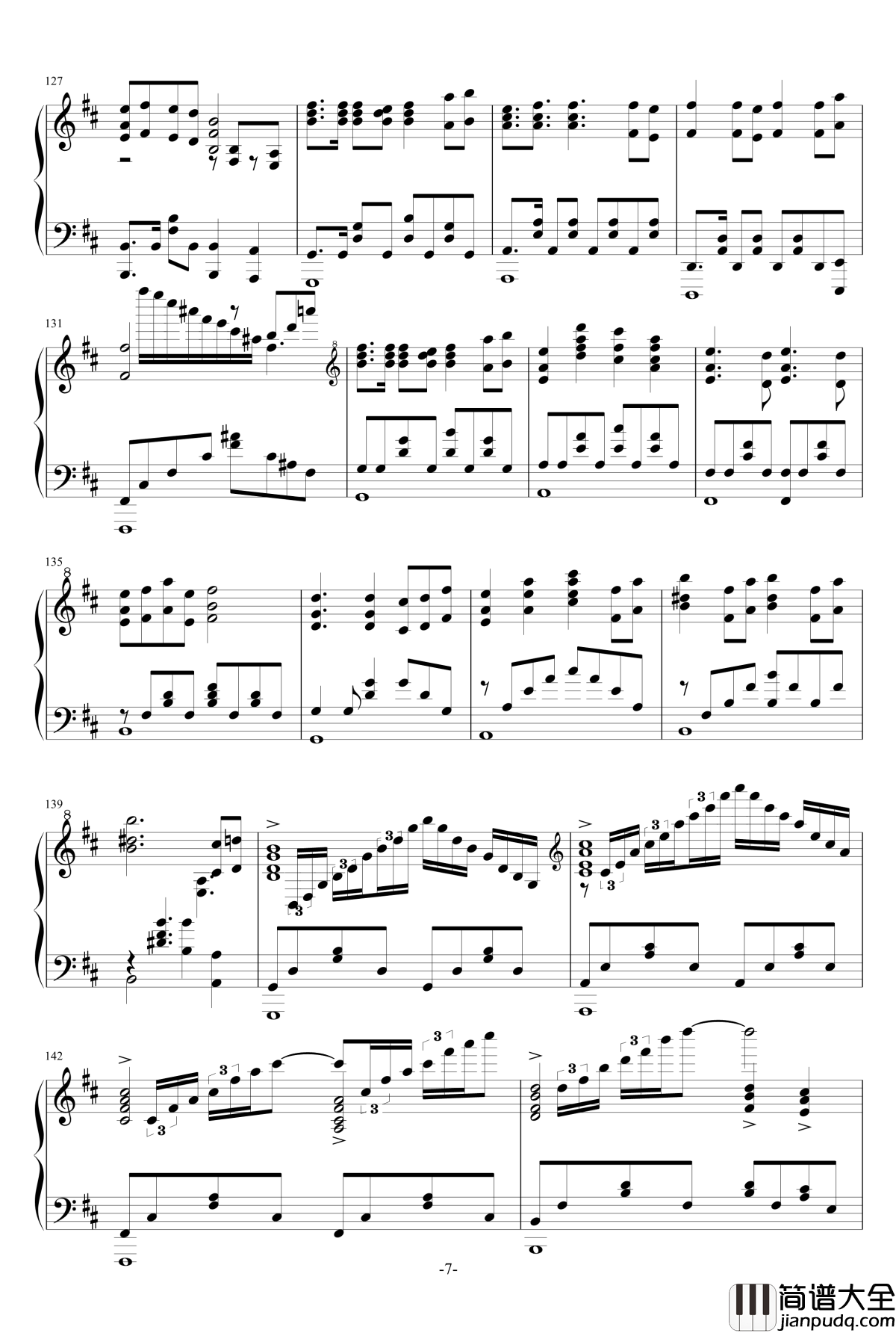 花舞少女ED花雪钢琴谱_Full_ver.