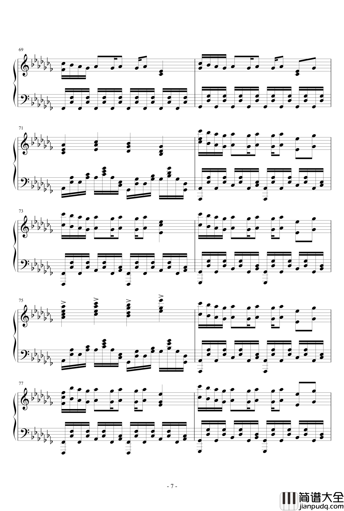 拂晓抵达钢琴谱_初音未来_[初音×巡音]