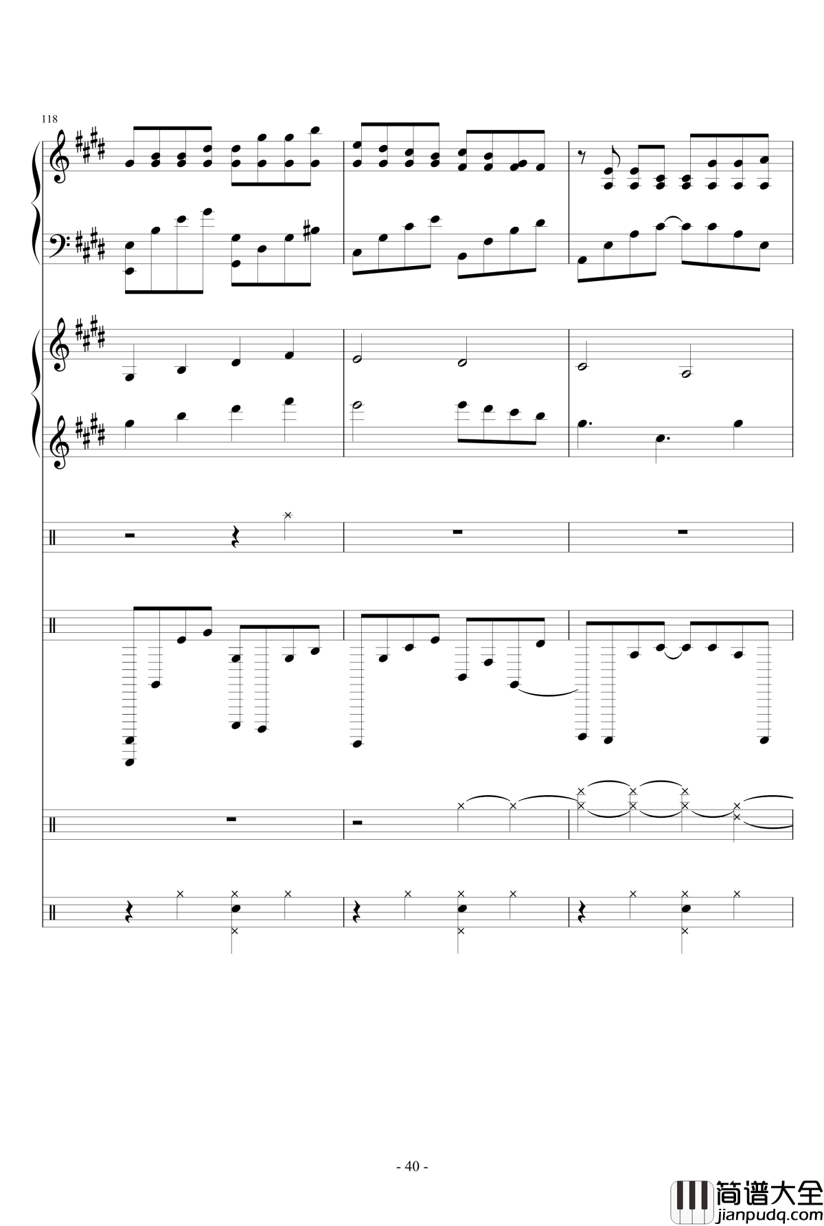 错逝钢琴谱_Ydolem