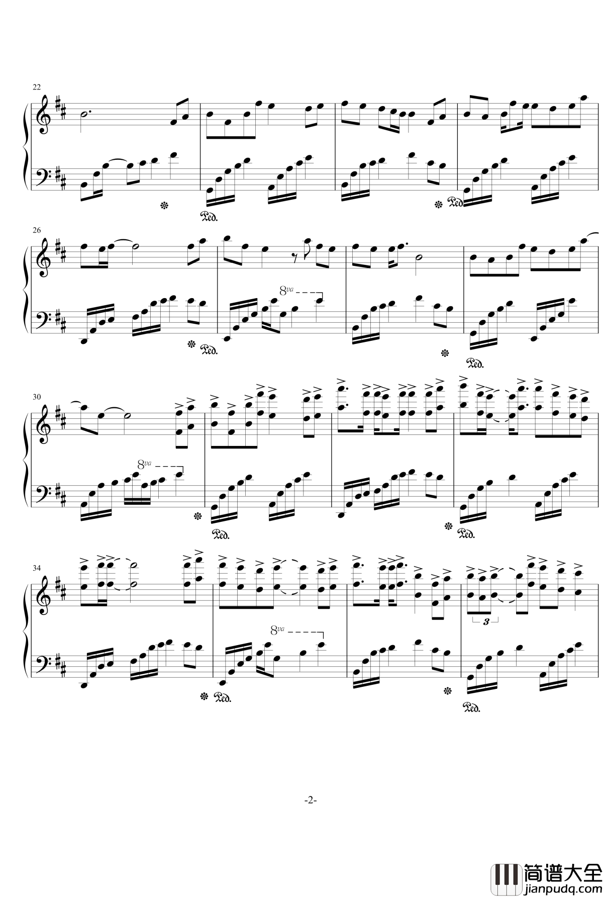 千秋钢琴谱__武媚娘传奇__孙楠