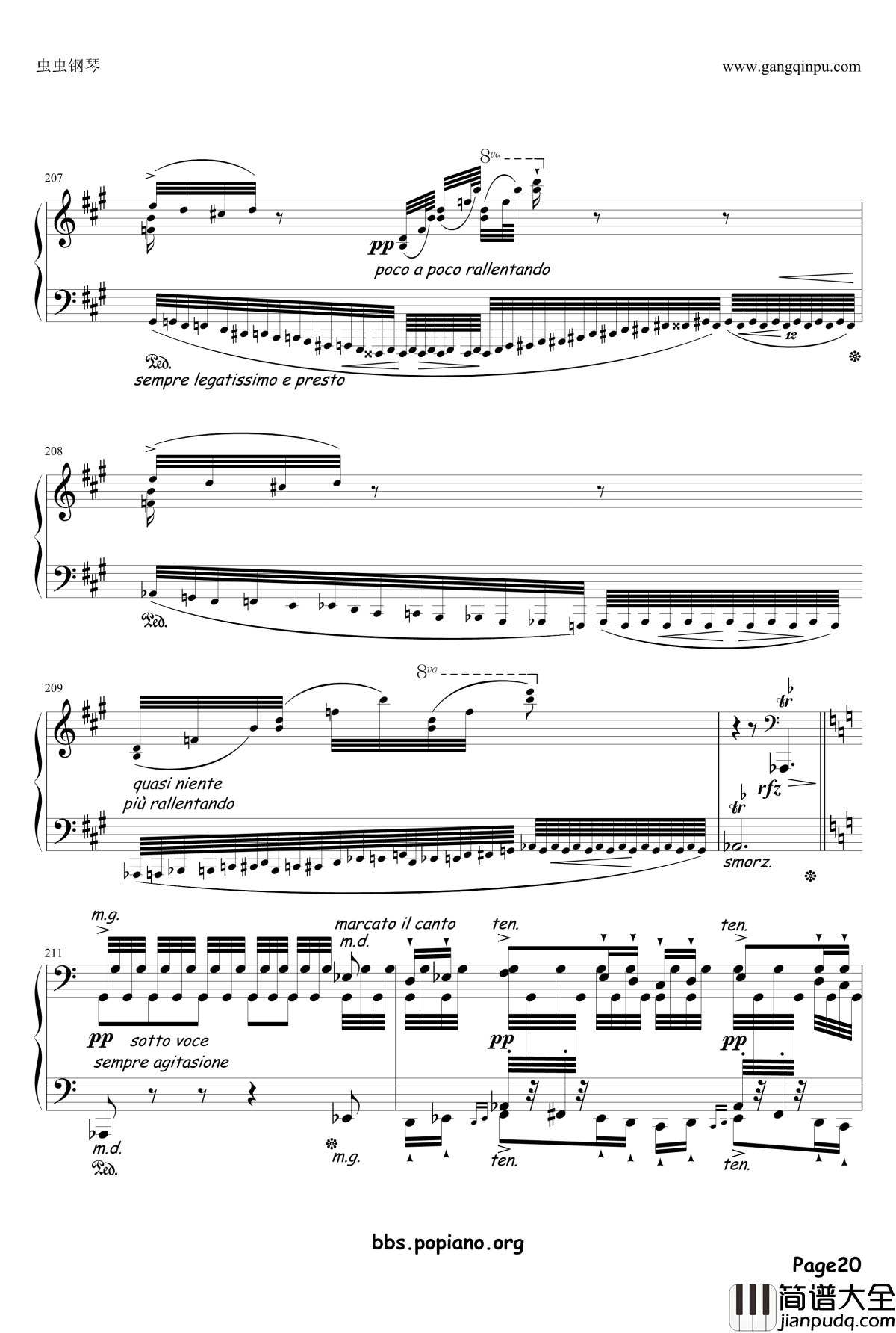 钟声大幻想曲钢琴谱_李斯特