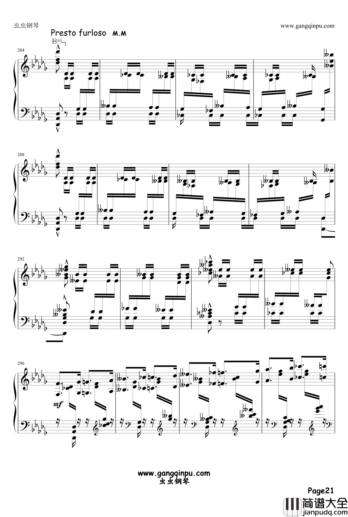 伊斯拉美钢琴谱_Mily_Balakirev