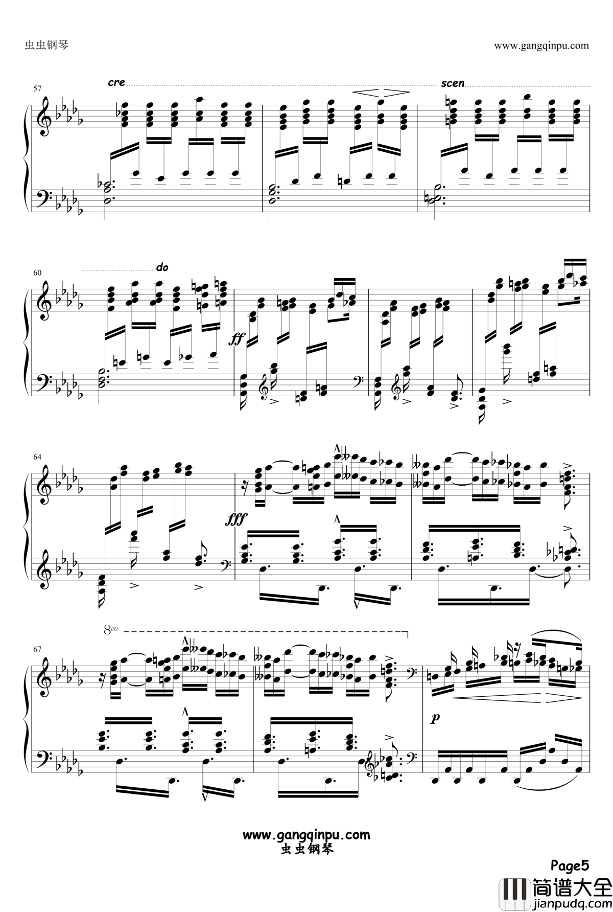 伊斯拉美钢琴谱_Mily_Balakirev