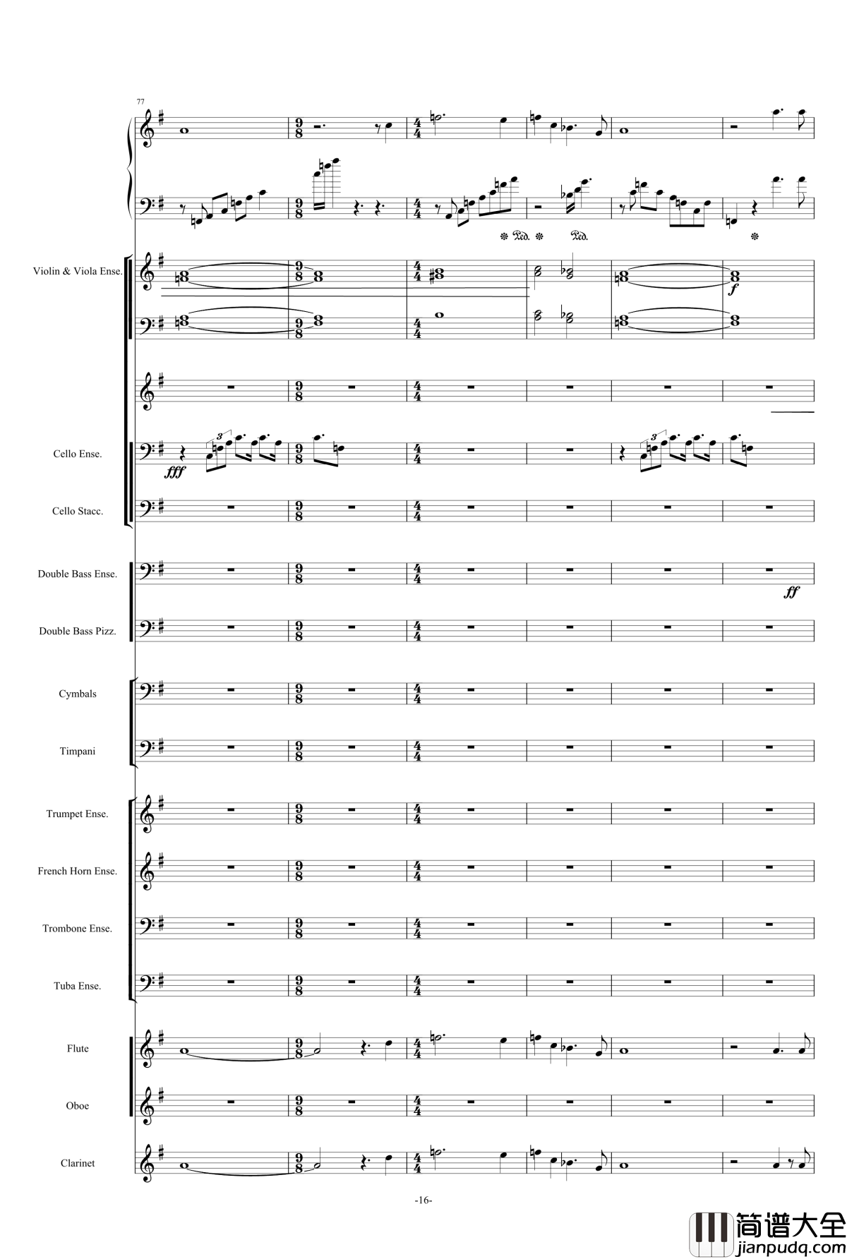 新世界协奏曲_总谱钢琴谱_马克西姆_Maksim·Mrvica