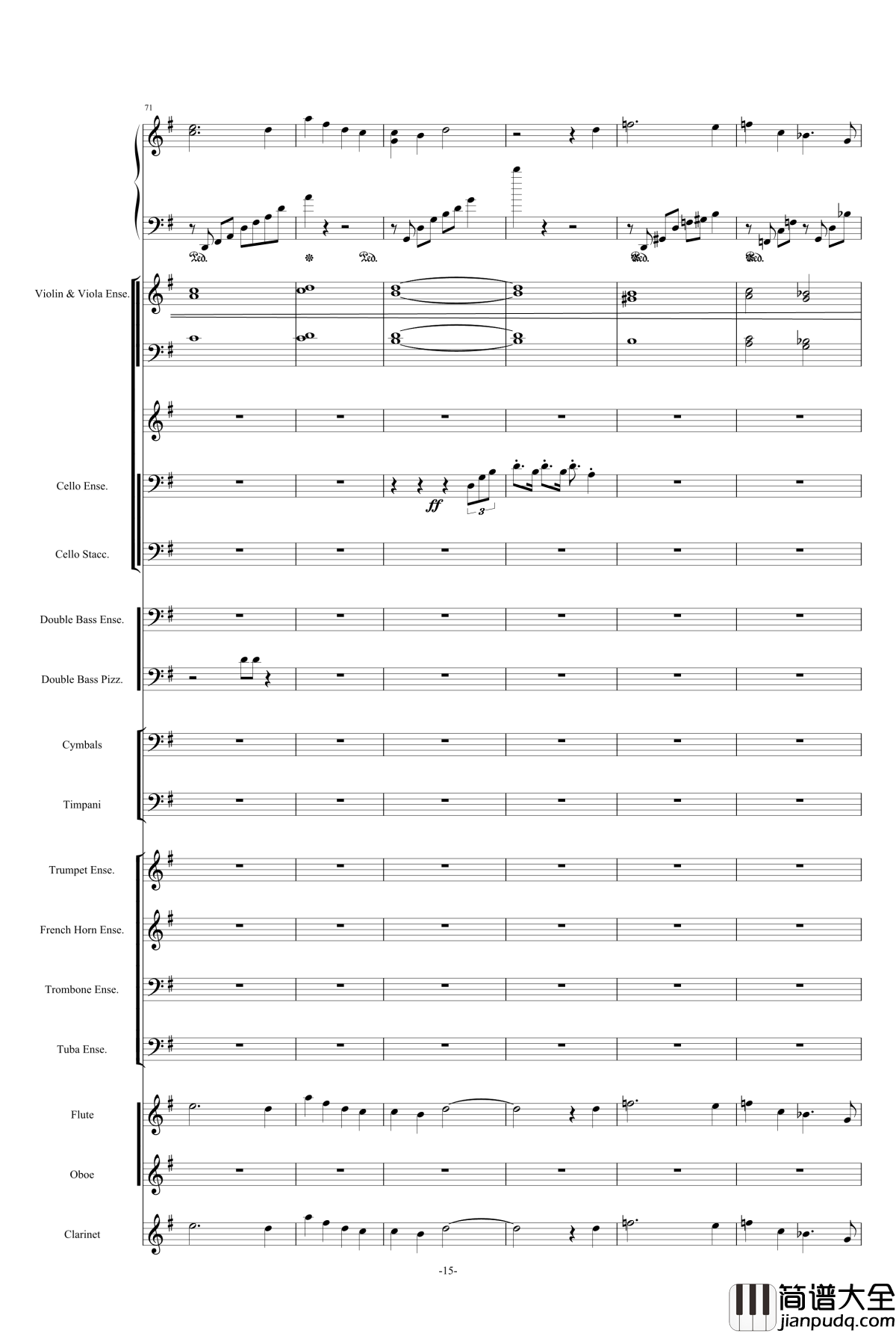 新世界协奏曲_总谱钢琴谱_马克西姆_Maksim·Mrvica