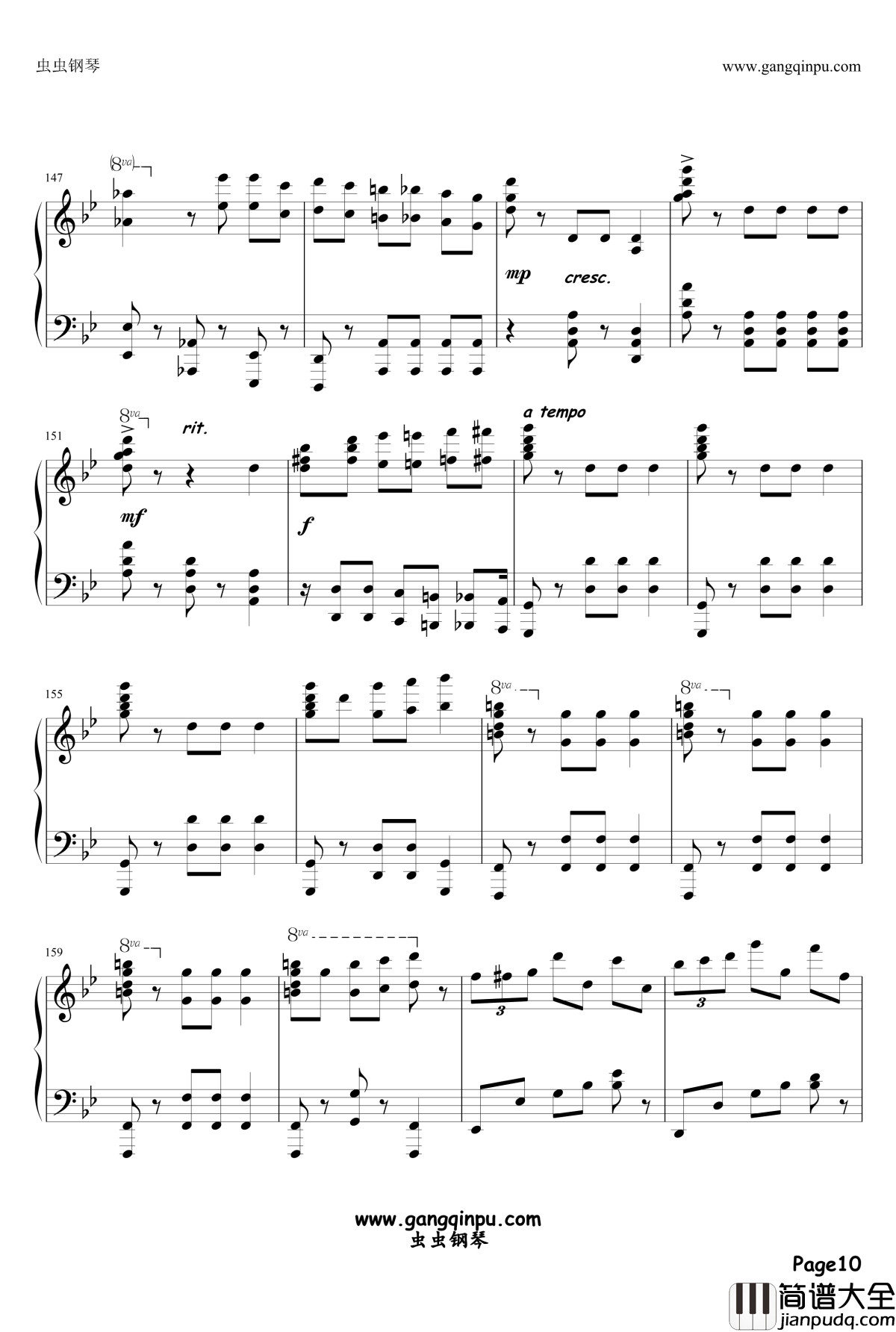 ワルツ第17番ト短调_‘大犬のワルツ’钢琴谱_virkato