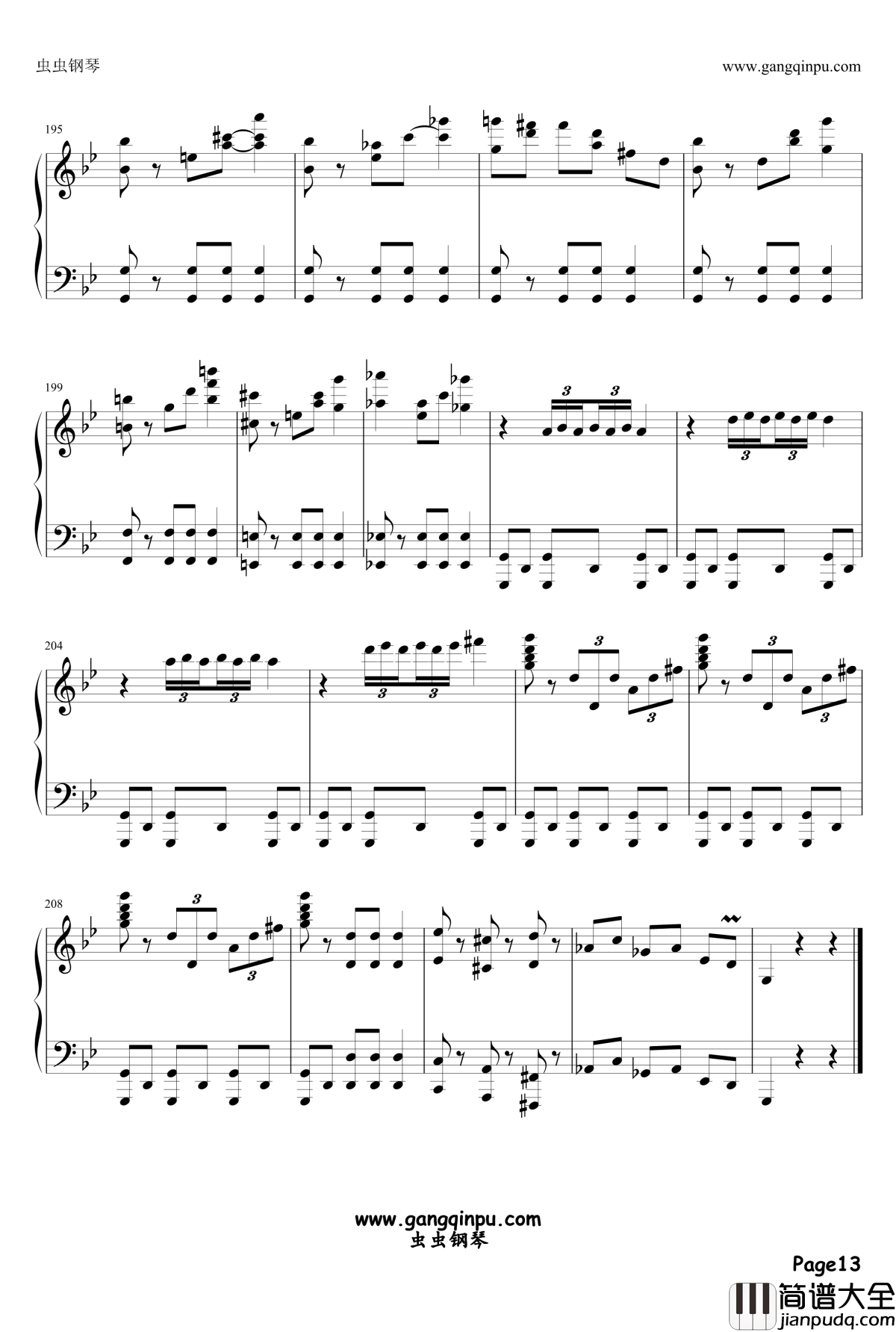 ワルツ第17番ト短调_‘大犬のワルツ’钢琴谱_virkato