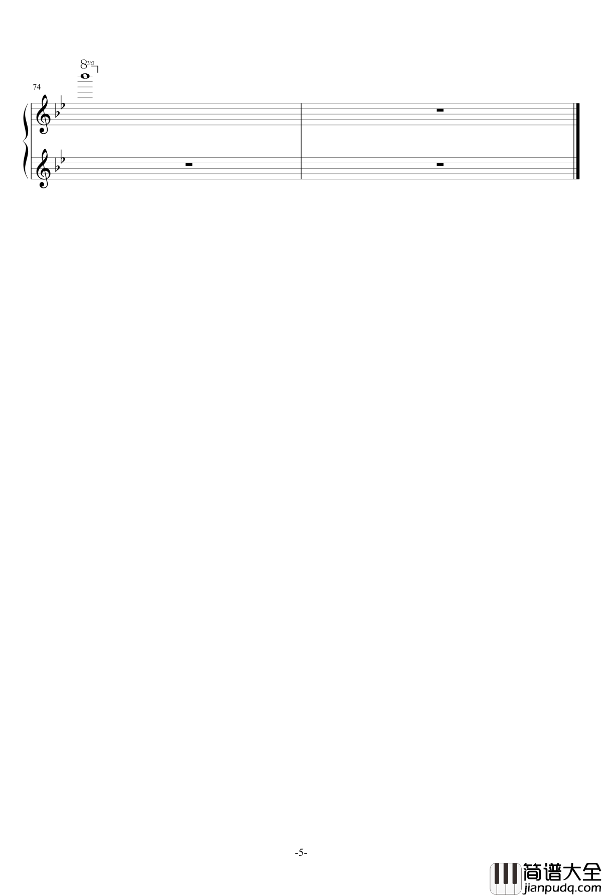 一千个伤心的理由钢琴谱_金龙鱼_张学友