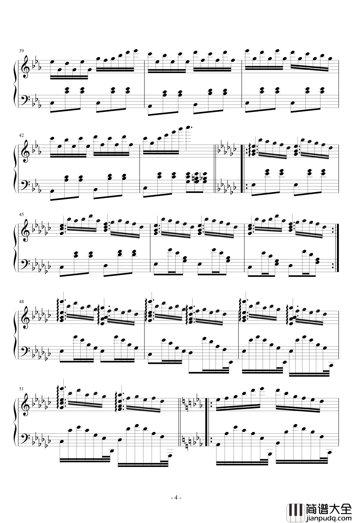 雨下钢琴谱_lujianxiang555