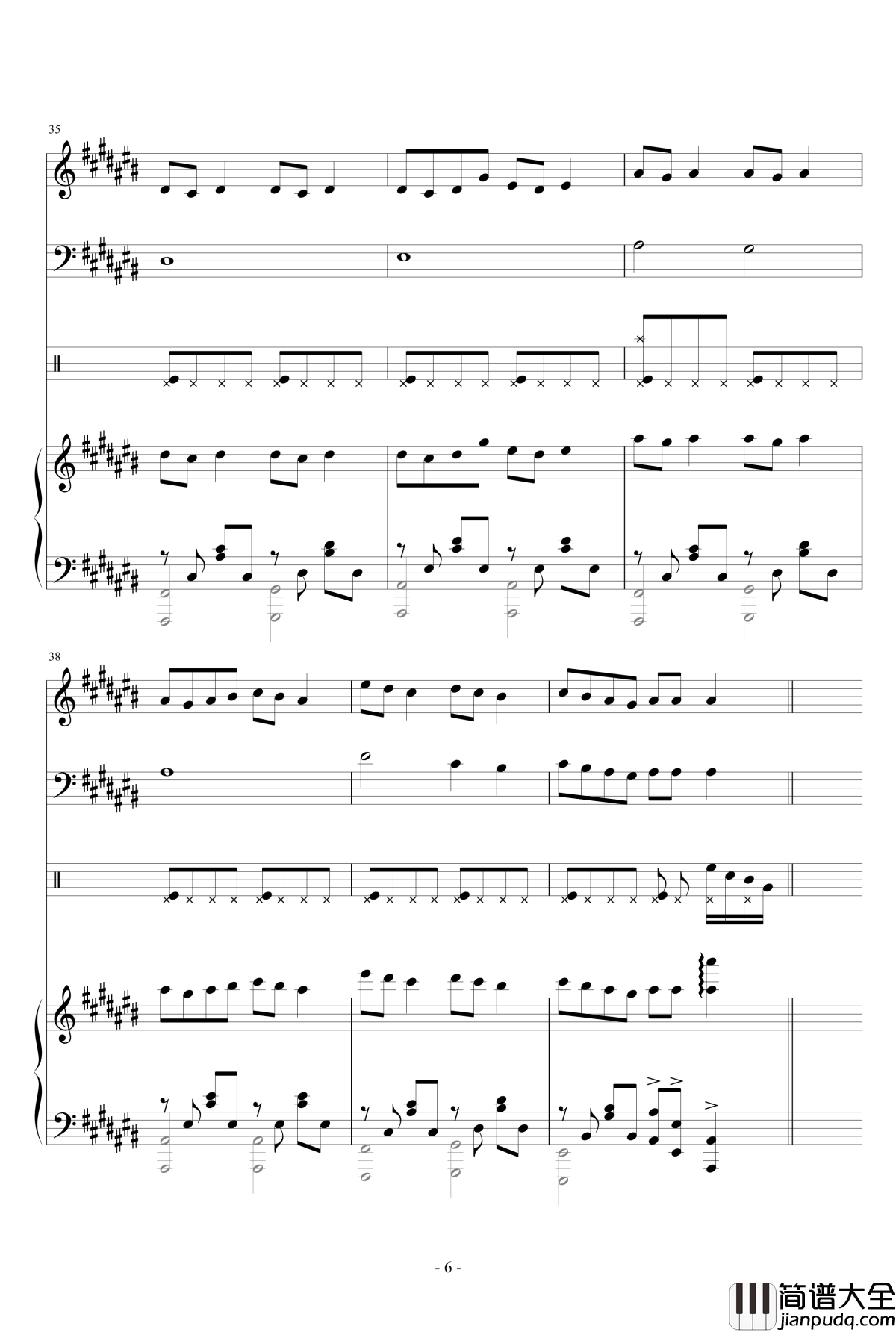 江苏游钢琴谱_瑜乐星