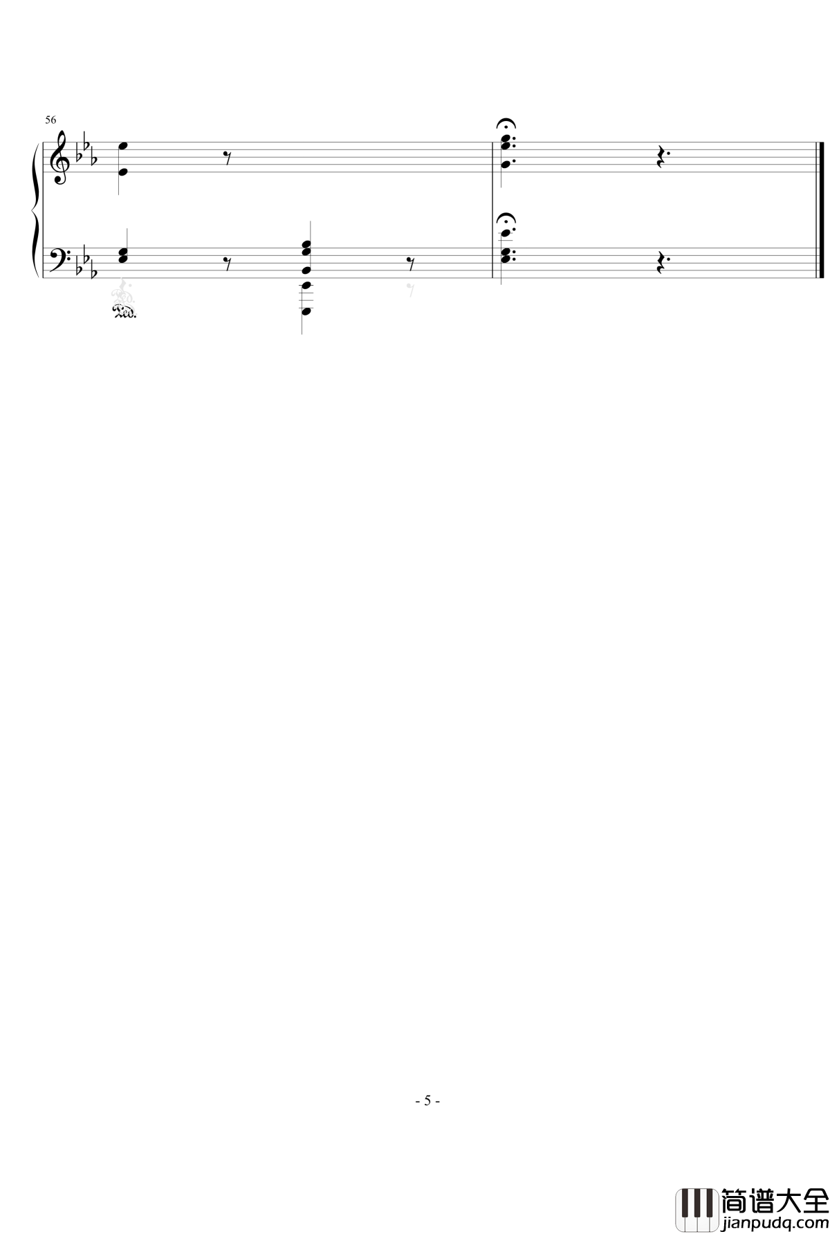 间奏曲Op钢琴谱.117__No.1_勃拉姆斯_Brahms