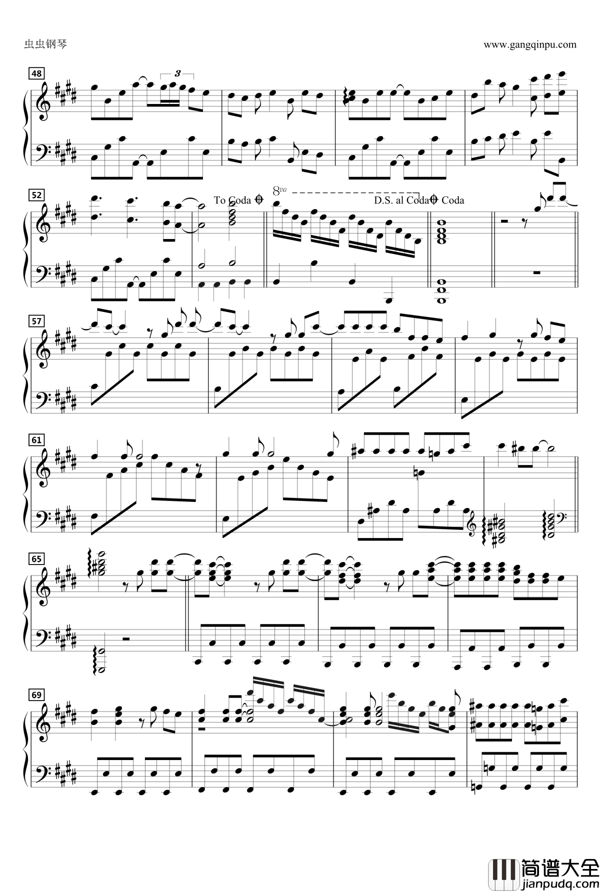 恋娘钢琴谱_触手猴おやすみ_东方project