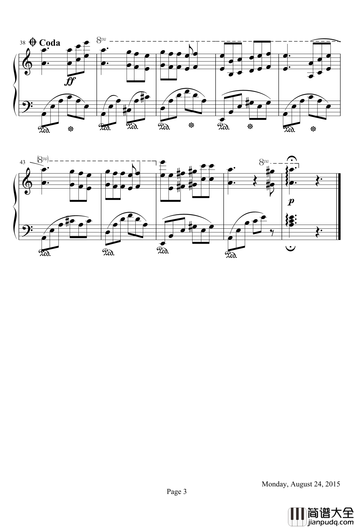 VALS_DEL_RECUERDO钢琴谱_yesterday1