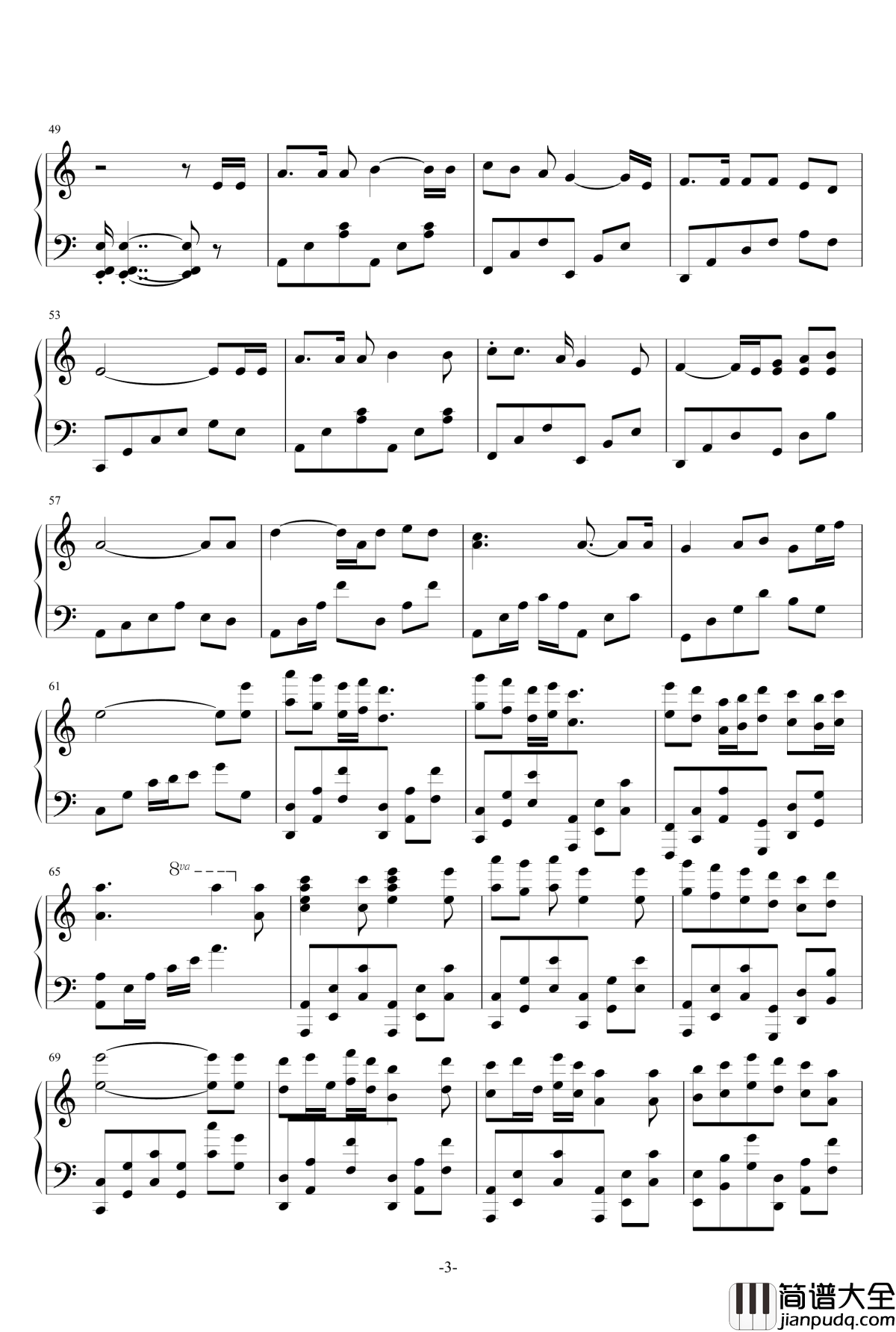 摩羯·不可钢琴谱_為妳而舞