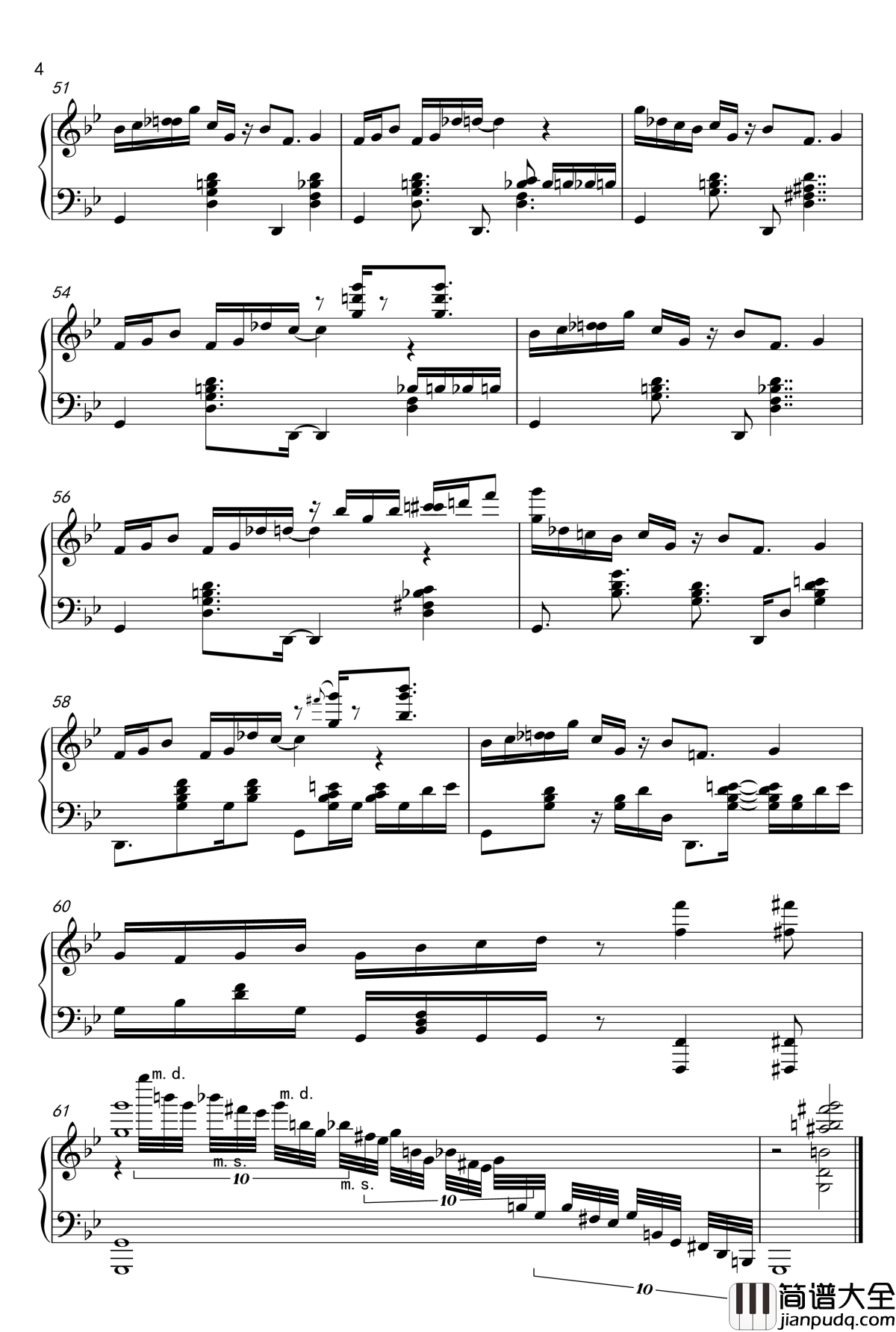 永生之酒OP钢琴谱__吉森信