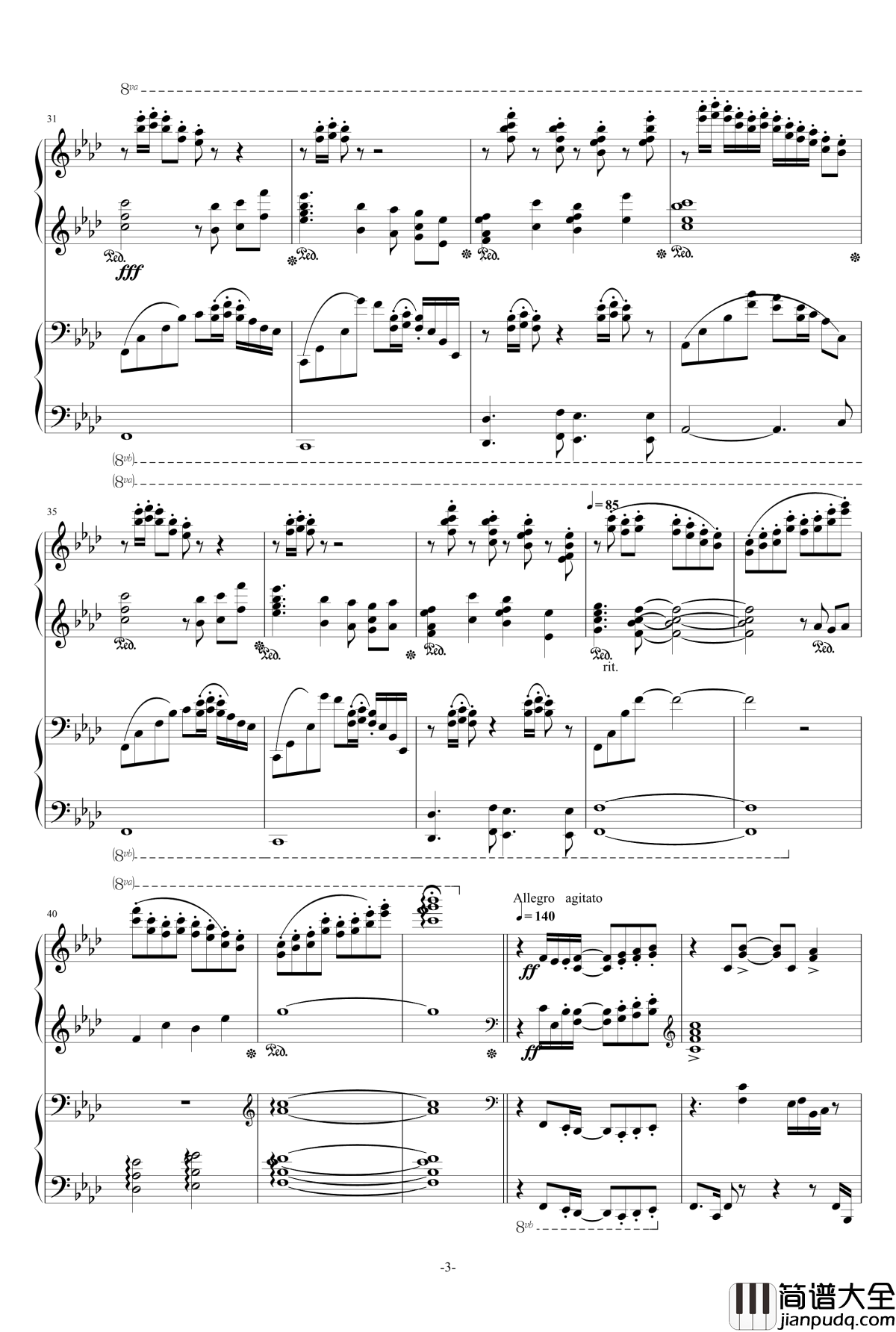 盛开在冬天的花钢琴谱_冬に咲いている花_雪城奥菲斯