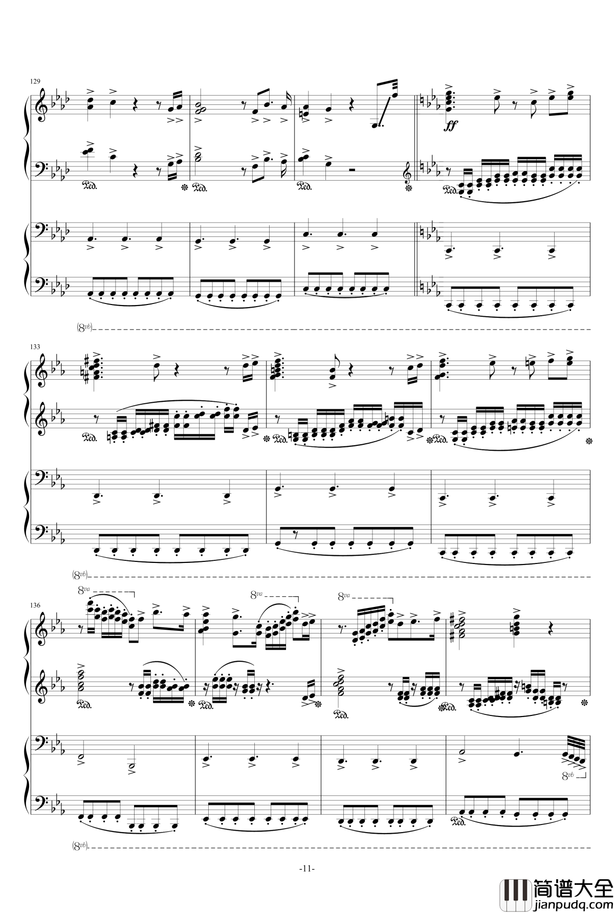 盛开在冬天的花钢琴谱_冬に咲いている花_雪城奥菲斯