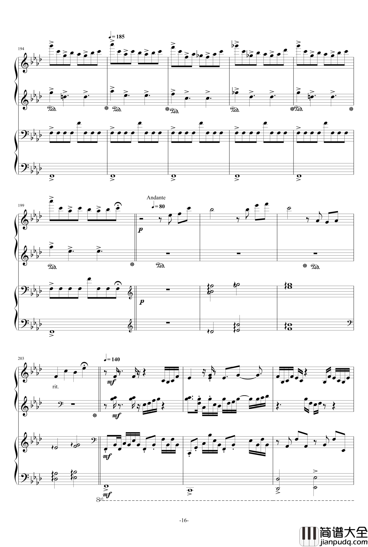 盛开在冬天的花钢琴谱_冬に咲いている花_雪城奥菲斯