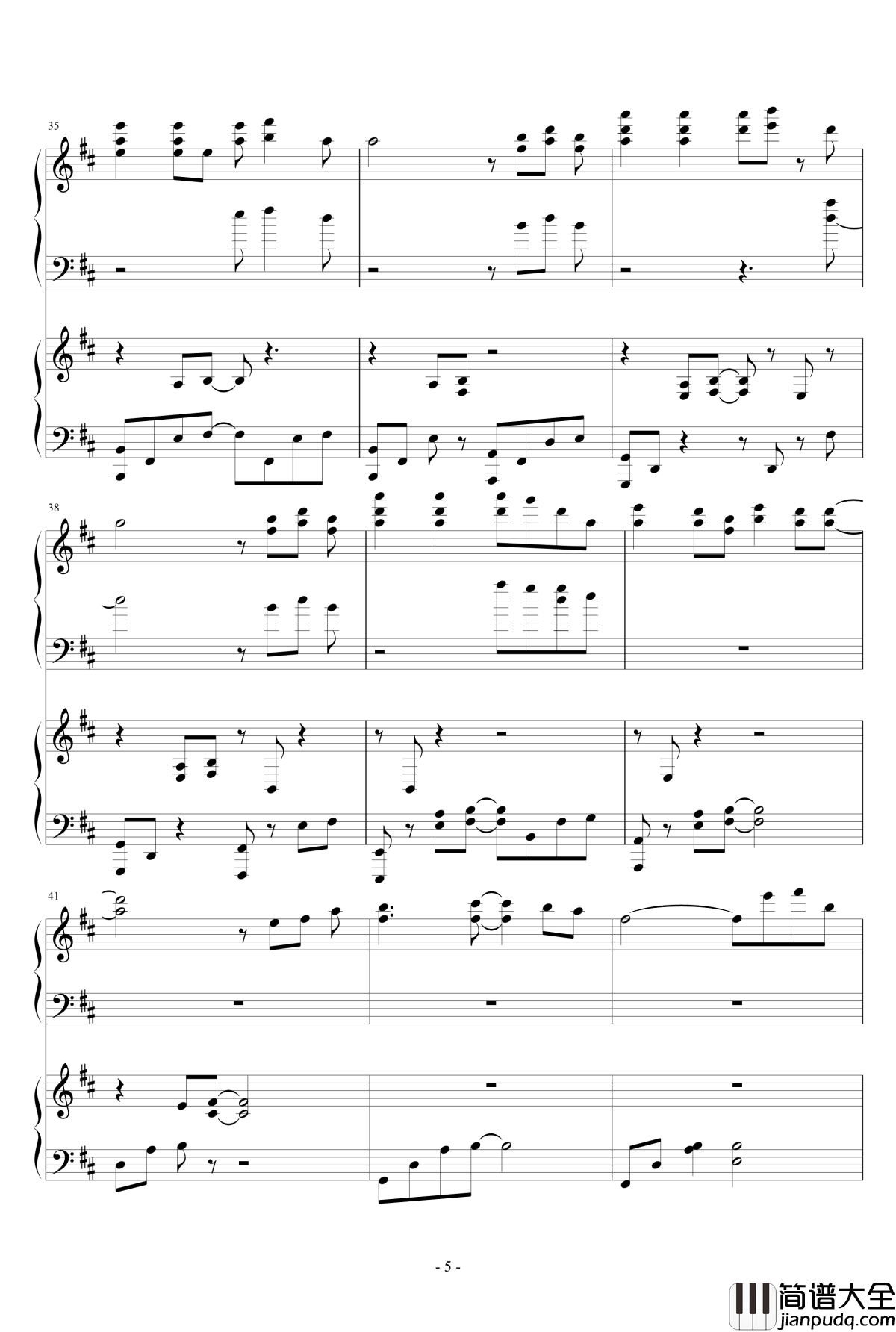 天涯過客钢琴谱_周杰伦