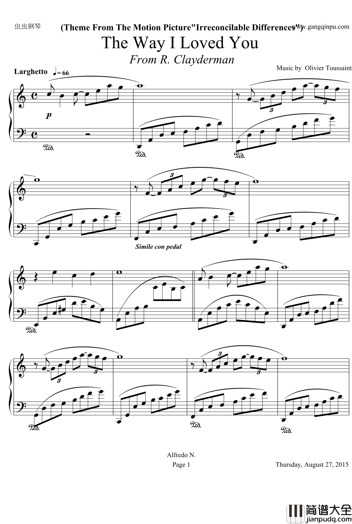 The_Way_I_Loved_You_钢琴谱_2&amp;apos;32_克莱德曼