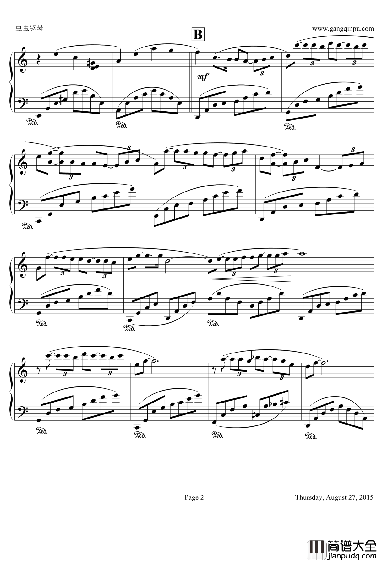 The_Way_I_Loved_You_钢琴谱_2&amp;apos;32_克莱德曼