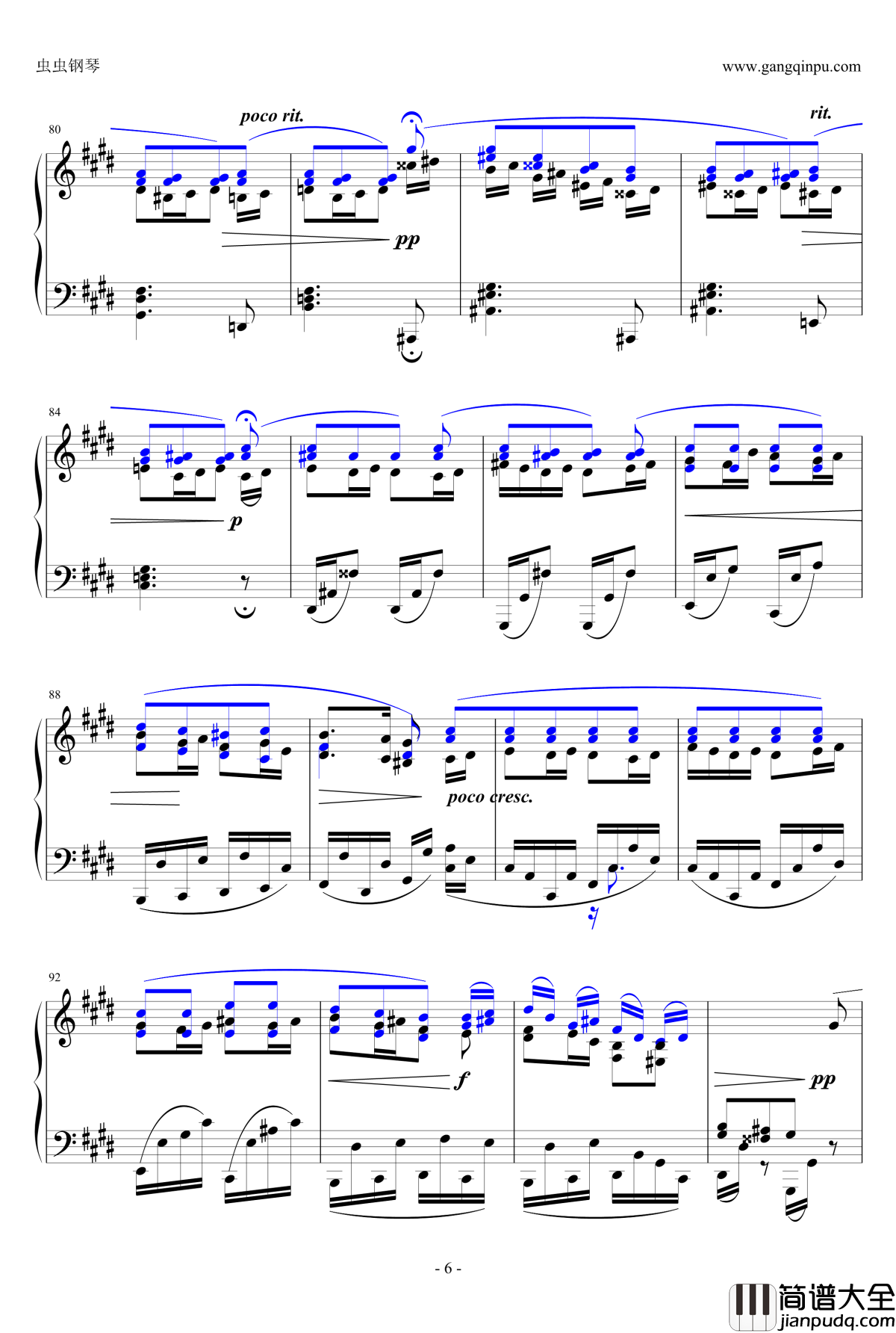 间奏曲Op钢琴谱_117_No.3_勃拉姆斯_Brahms