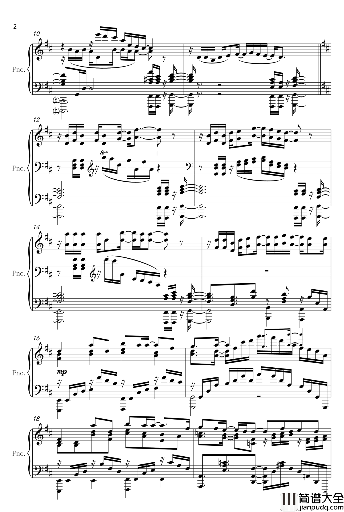 我的青春恋爱物语果然有问题续OP钢琴谱&amp;ED钢琴改编_やなぎなぎ