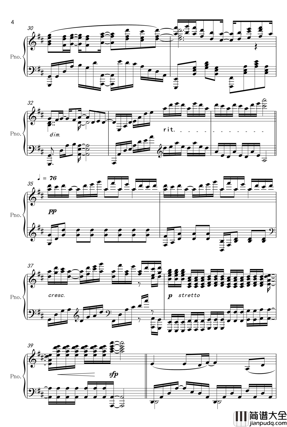 我的青春恋爱物语果然有问题续OP钢琴谱&amp;ED钢琴改编_やなぎなぎ